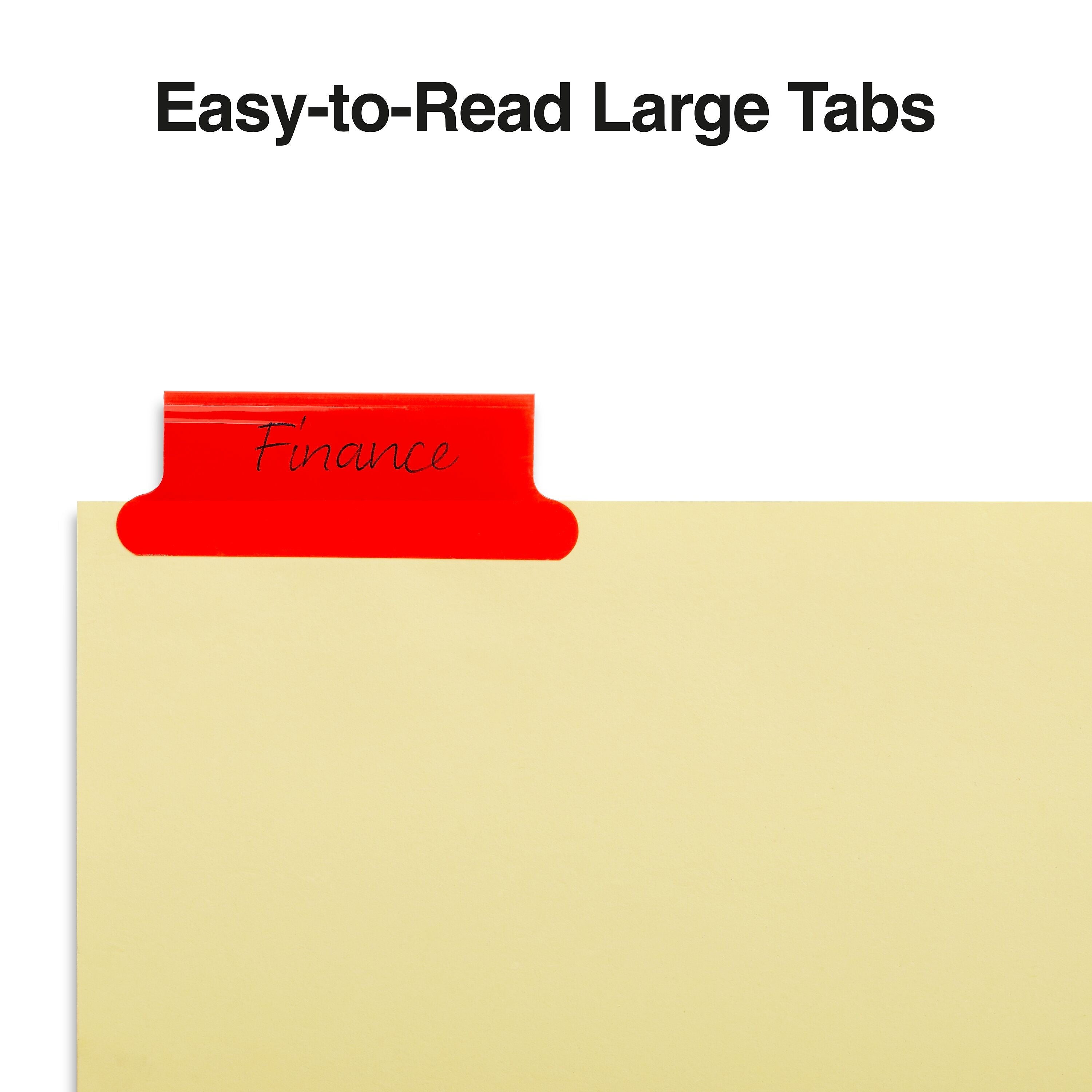 Staples Large Tab Insertable Dividers, 5-Tab, Assorted Colors, 4/Pack