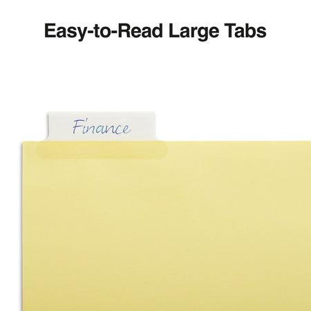 Staples Large Tab Insertable Dividers, 5-Tab, Clear, 4/Pack