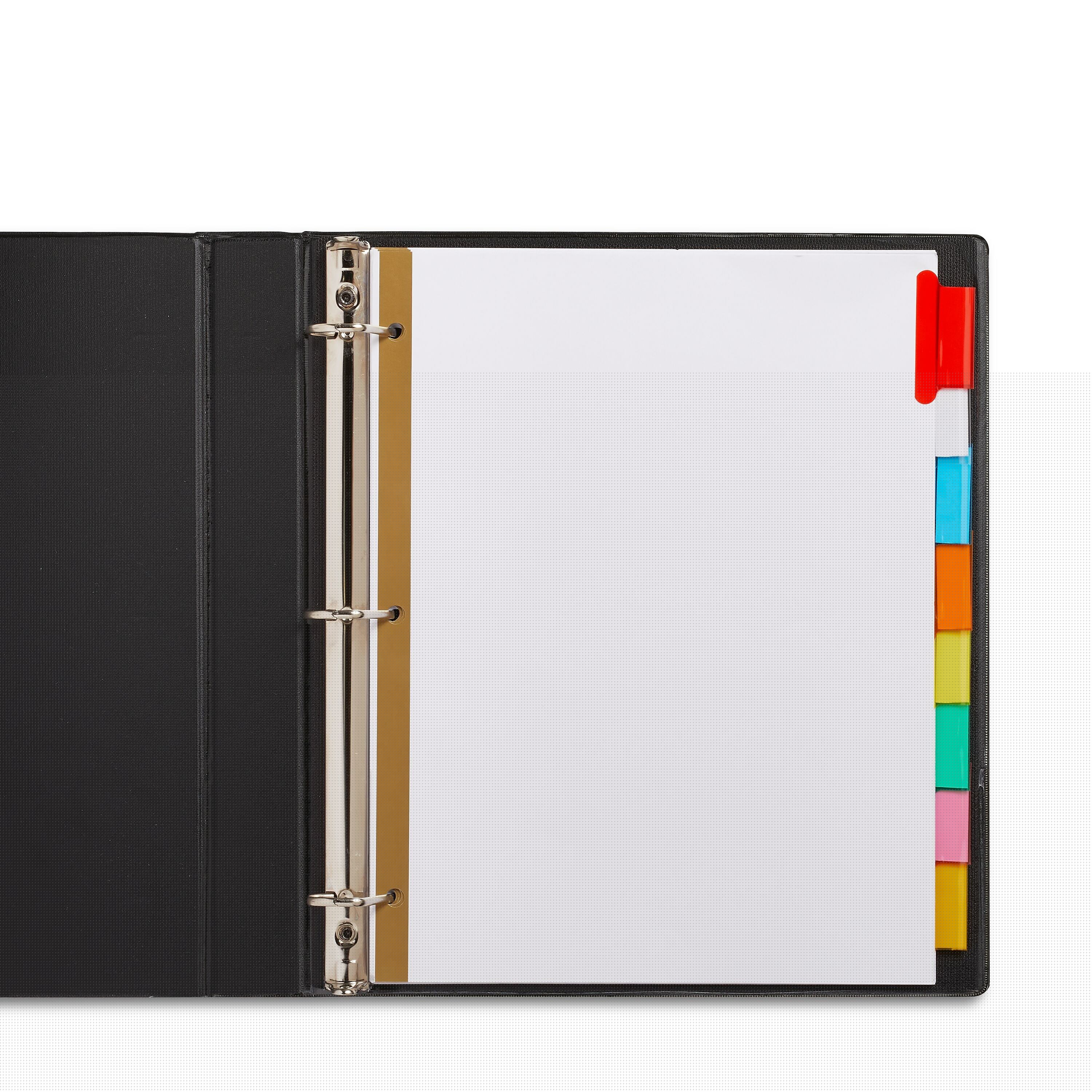 Staples Large Tab Insertable Dividers, 8-Tab, Assorted Colors