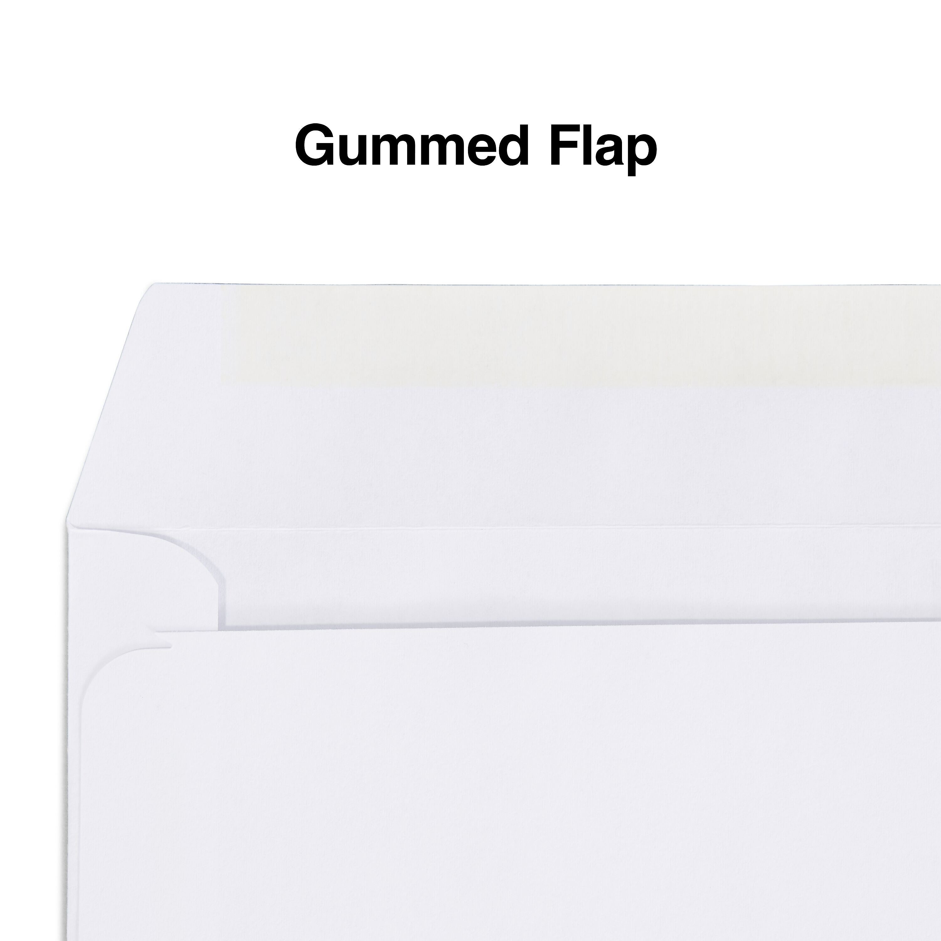 Staples Laser Forms Gummed Double-Window Business Envelopes, 4 1/5