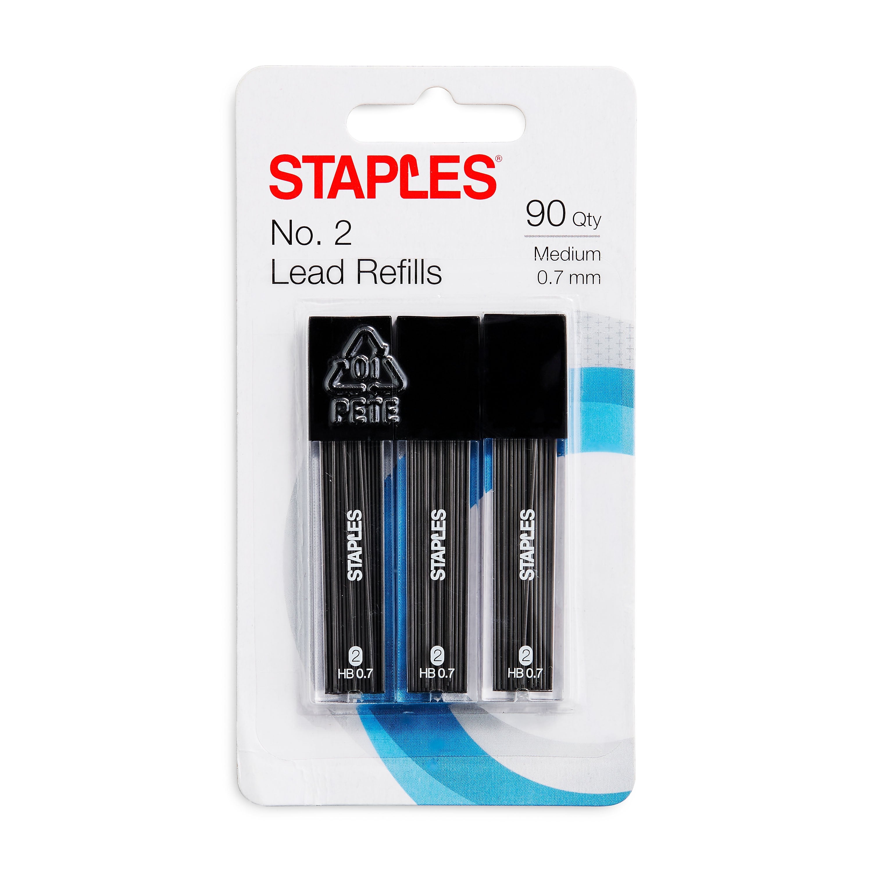 Staples® Lead Refill, 0.7mm, 30/Leads, 3/Pack