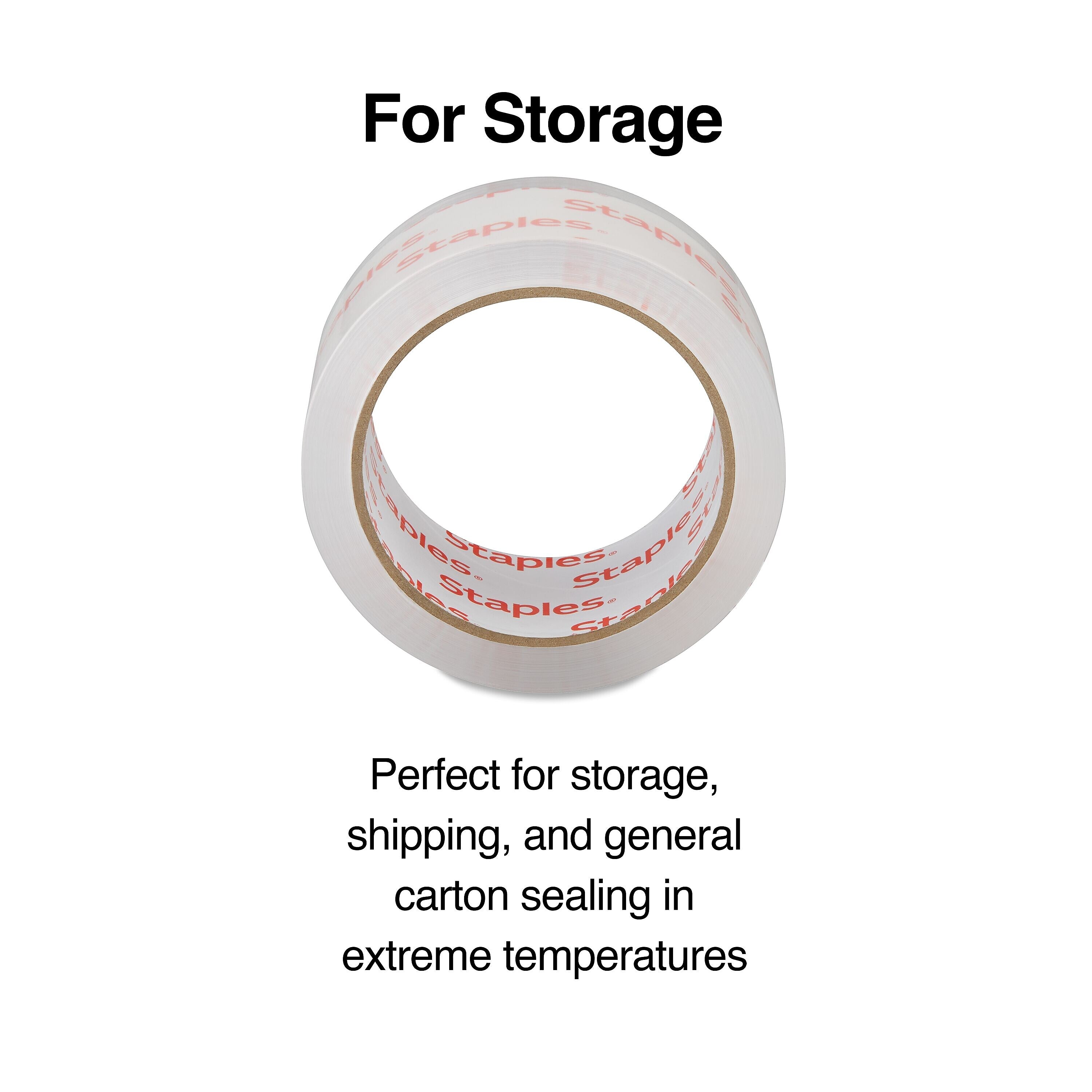 Staples® Lightweight Moving & Storage Packing Tape, 1.88