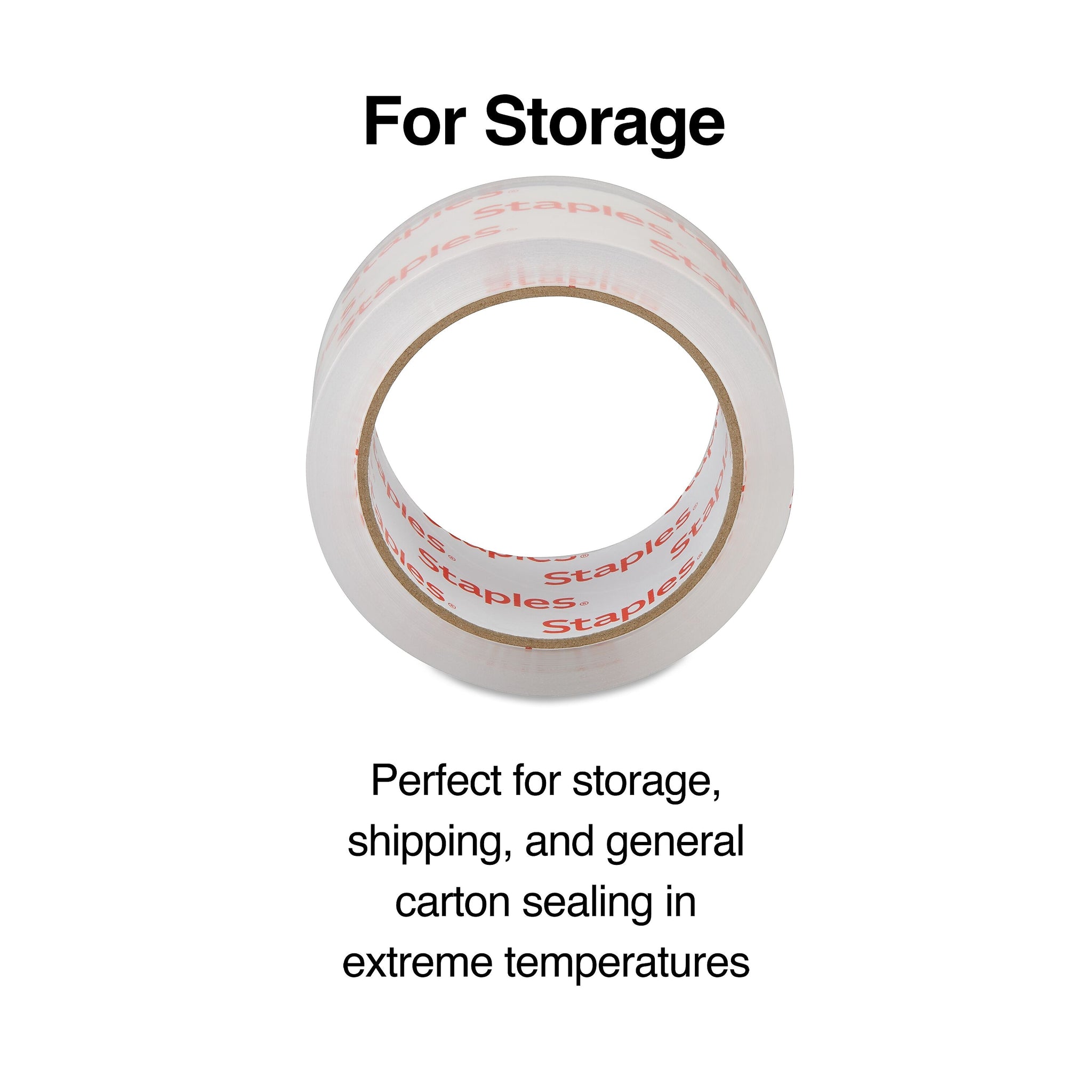 Staples® Lightweight Moving & Storage Packing Tape, 1.88