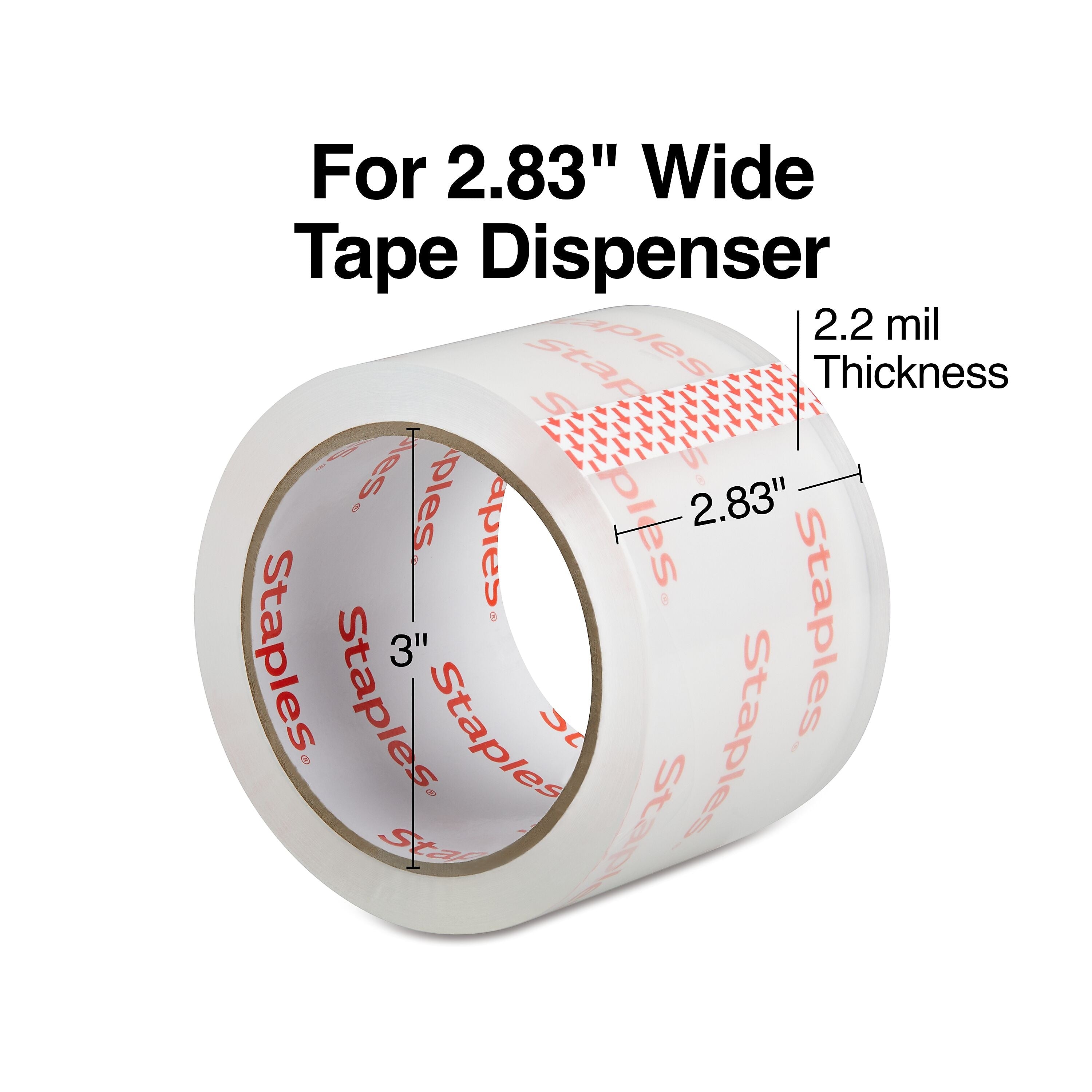 Staples Lightweight Moving & Storage Packing Tape , 2.83