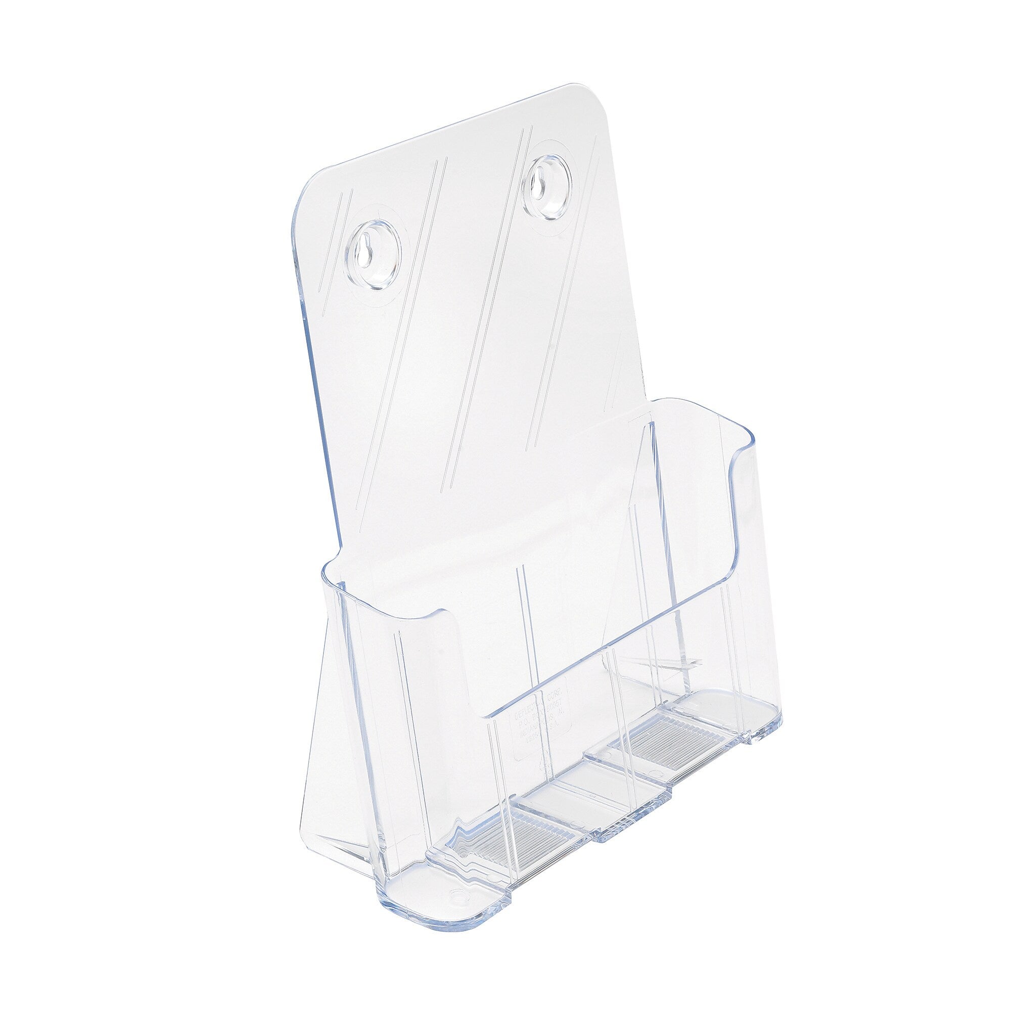 Staples Literature Holder, 10.75" x 9.25", Clear Plastic