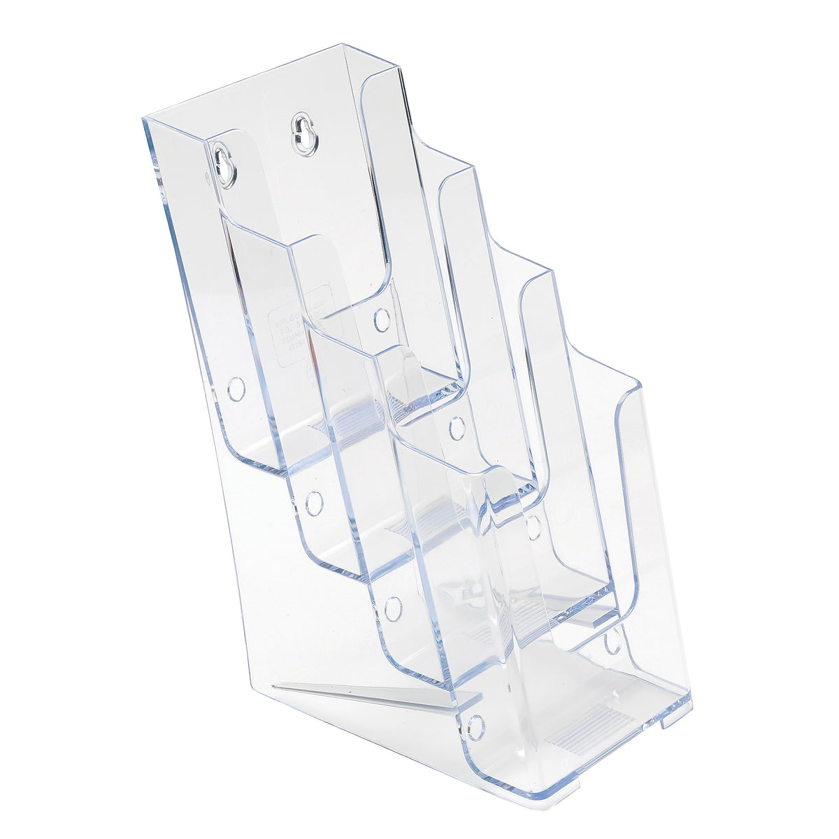 Staples Literature Holder, 4.25", Clear Plastic