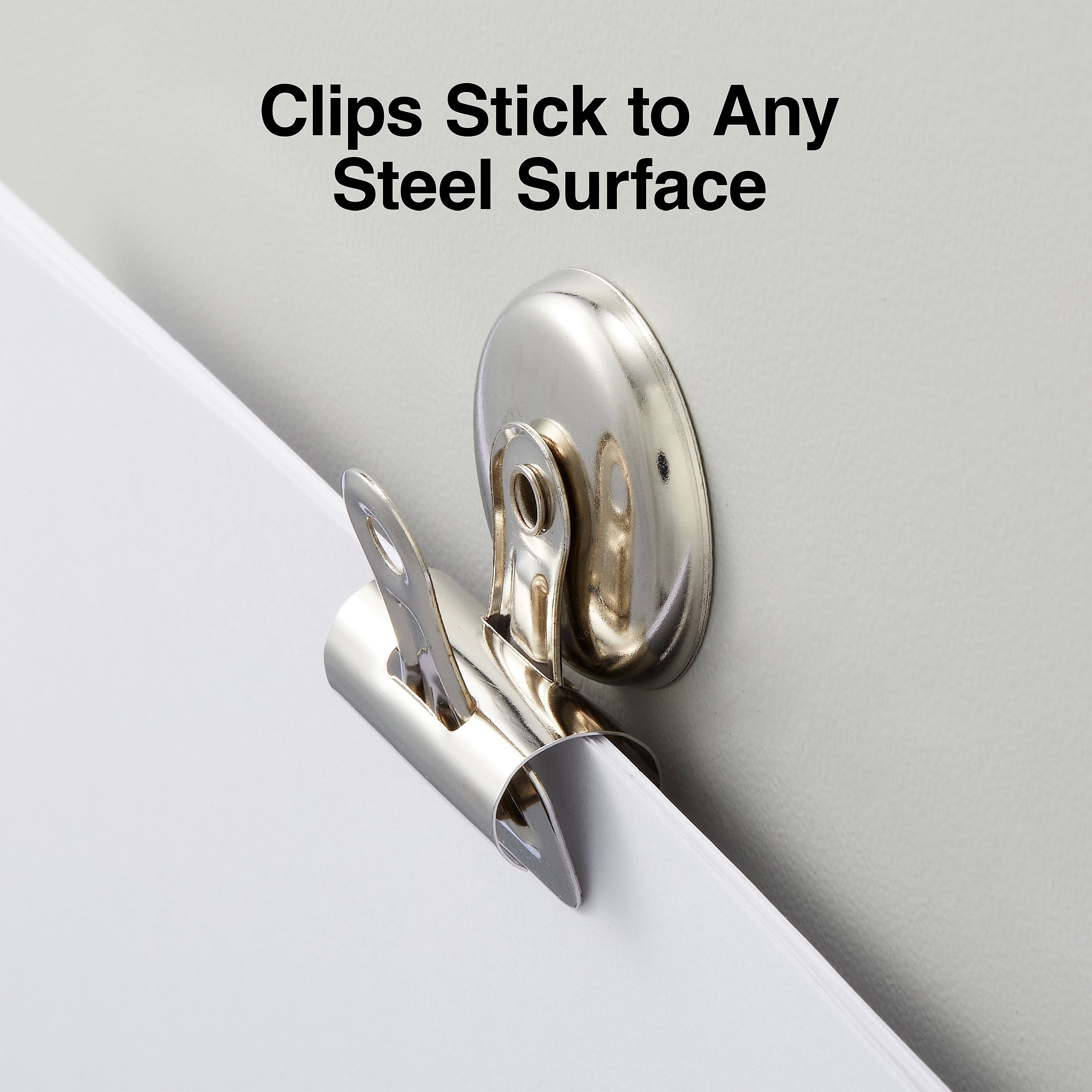 Staples Magnetic Bulldog Clips, 1.25