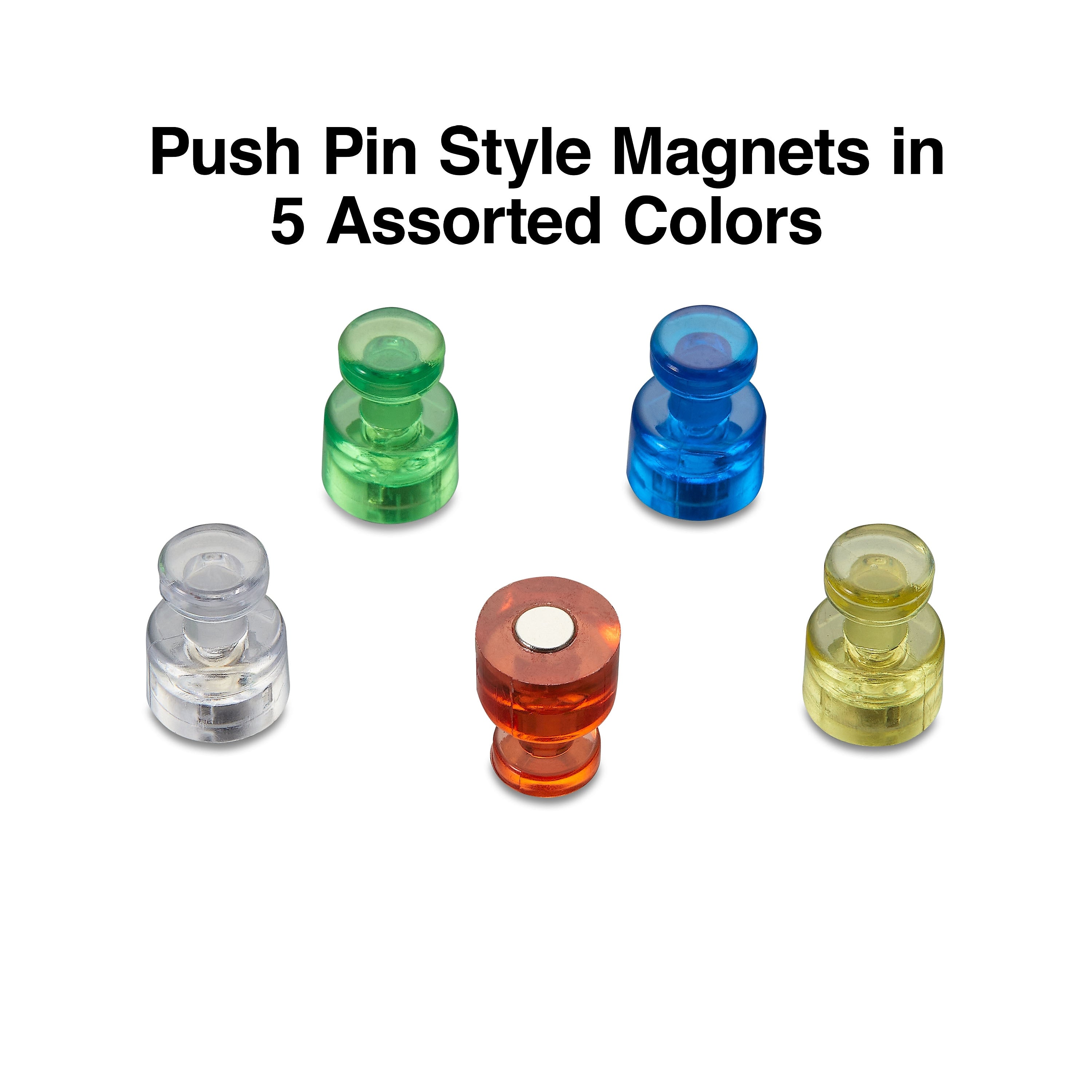 Staples Magnets, Assorted, 10/Pack