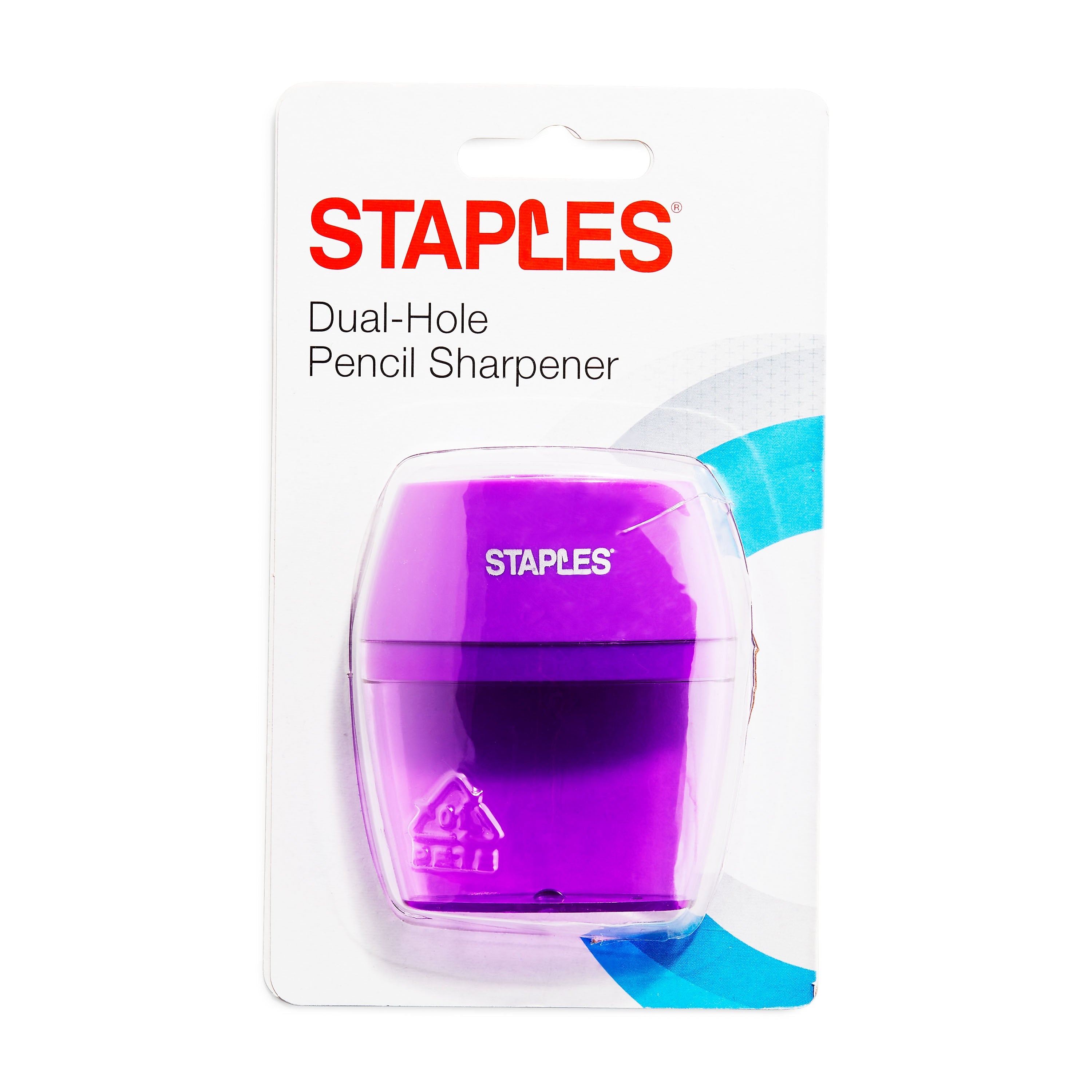 Staples® Manual Pencil Sharpener, Assorted Colors