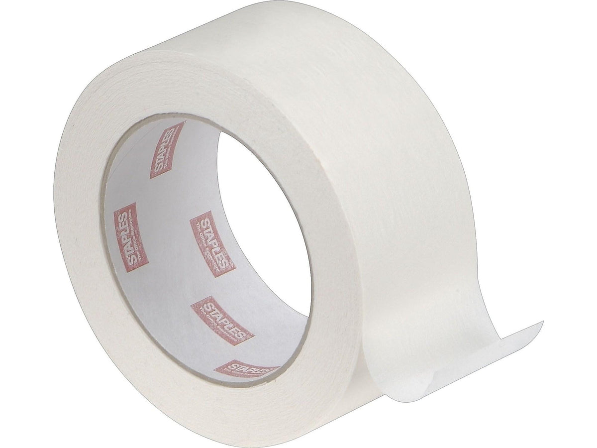 Staples Masking Tape, 1.89" x 60 yds., Natural, 2/Pack