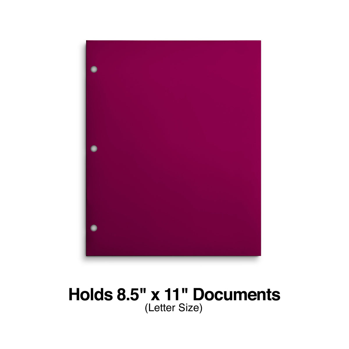 Staples Matte 3-Hole Punched 4-Pocket Paper Folder, Pink