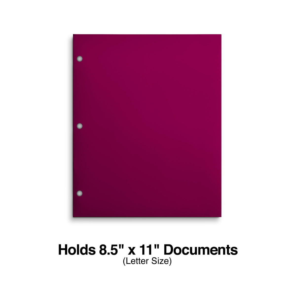 Staples Matte 3-Hole Punched 4-Pocket Paper Folder, Pink