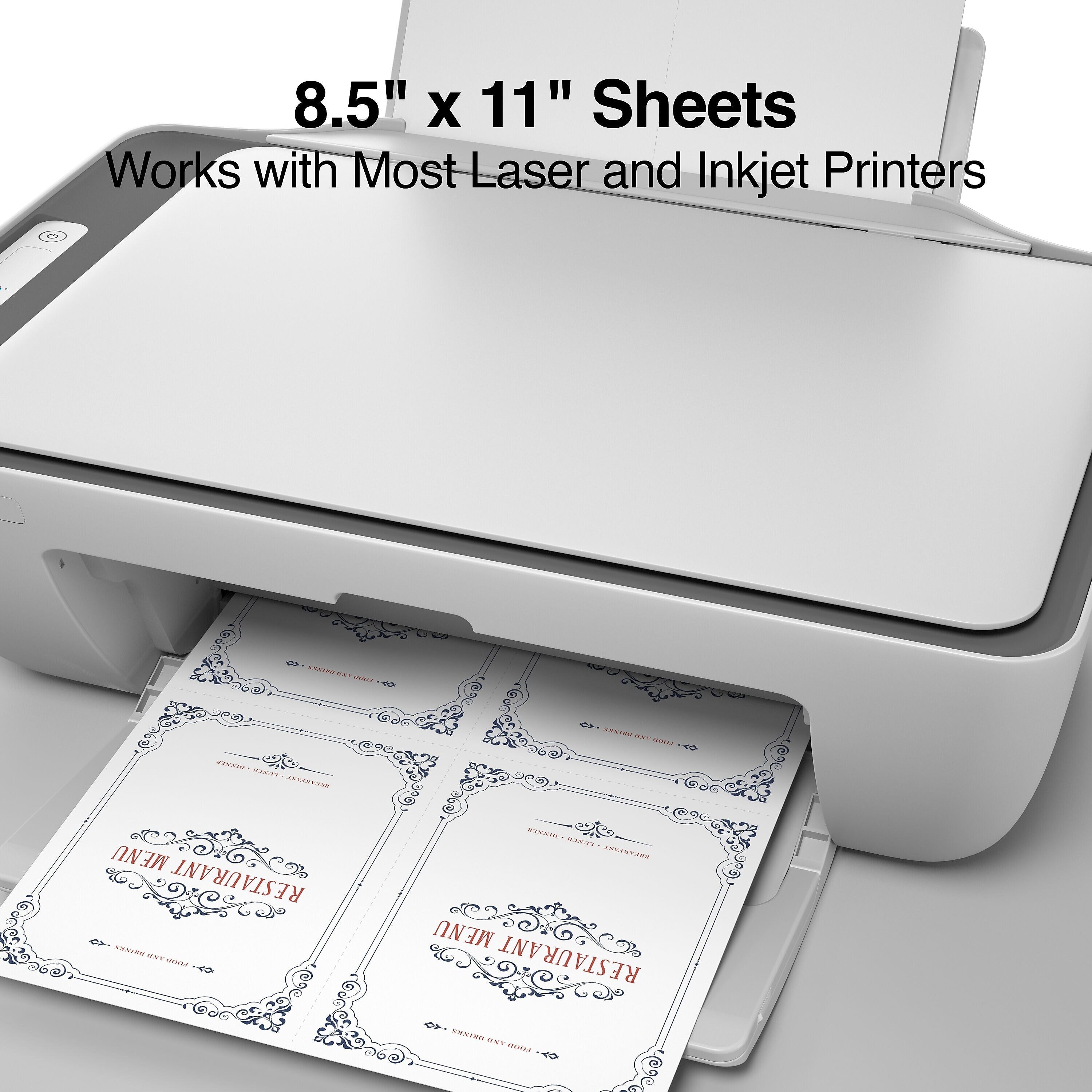 Staples® Matte Postcards, White, 100/Box