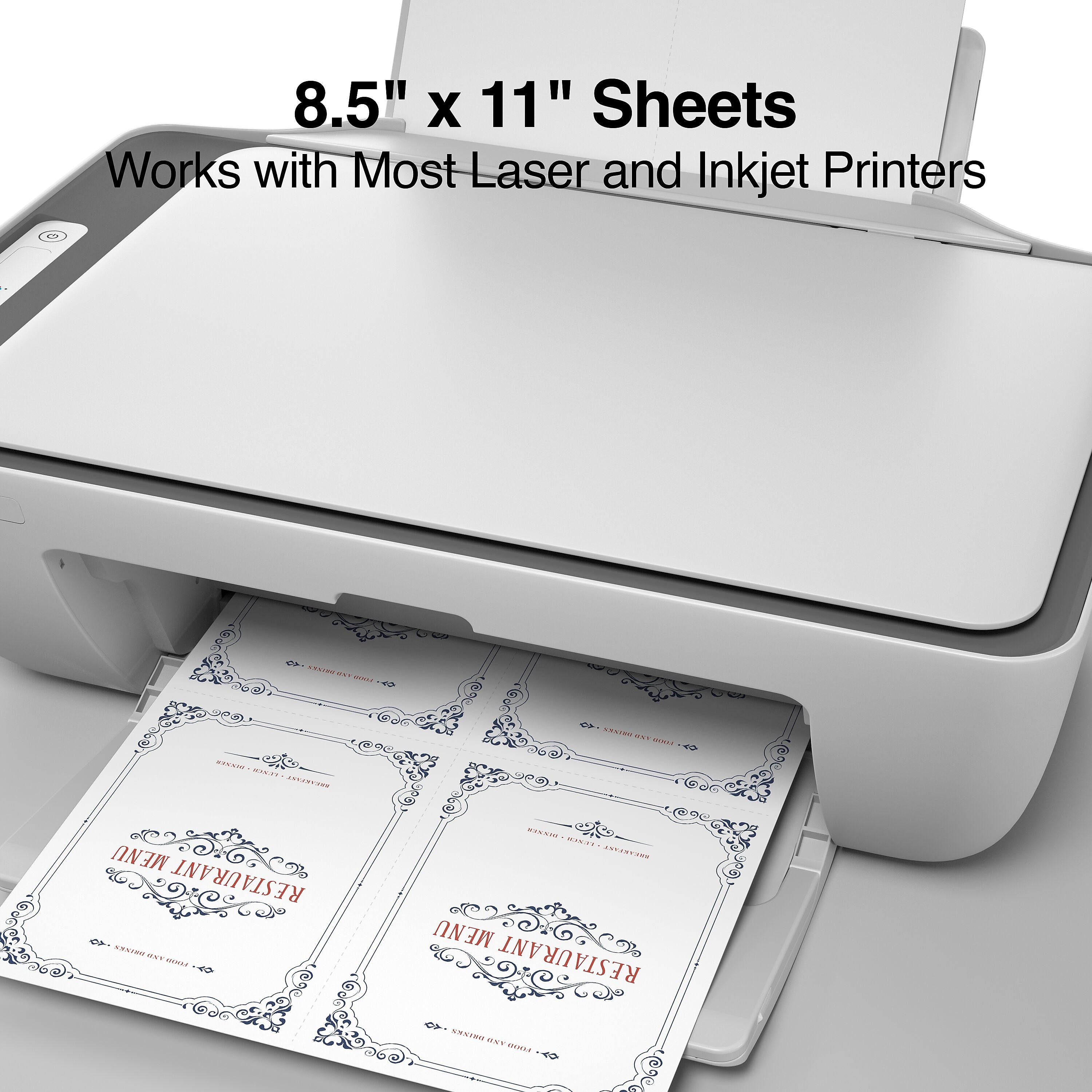 Staples® Matte Postcards, White, 100/Box