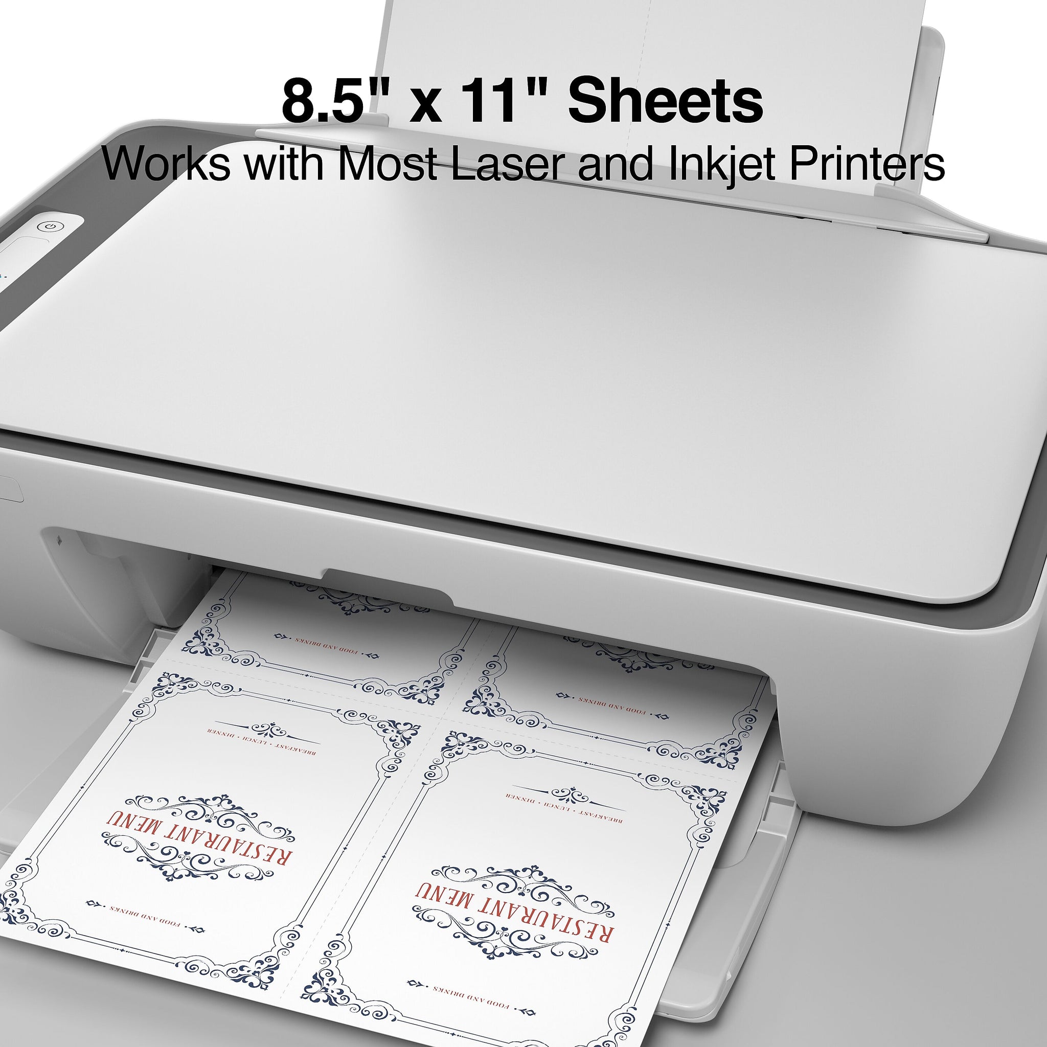 Staples® Matte Postcards, White, 100/Box