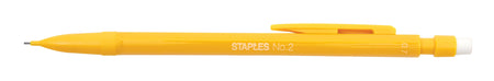 Staples Mechanical Pencil, 0.7mm, #2 Medium Lead, 2 Dozen