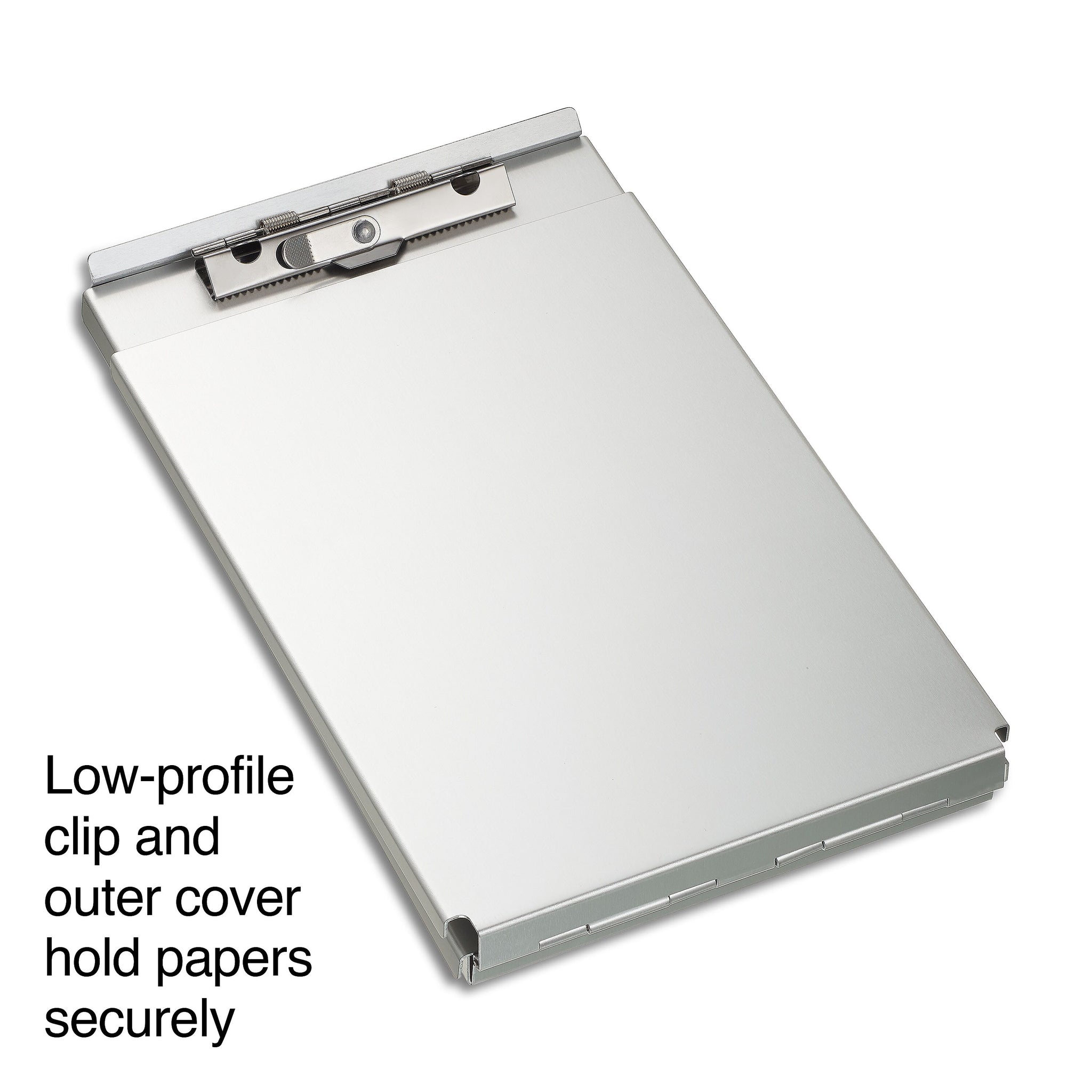 Staples Memo Aluminum Storage Clipboard, Memo Size, Silver