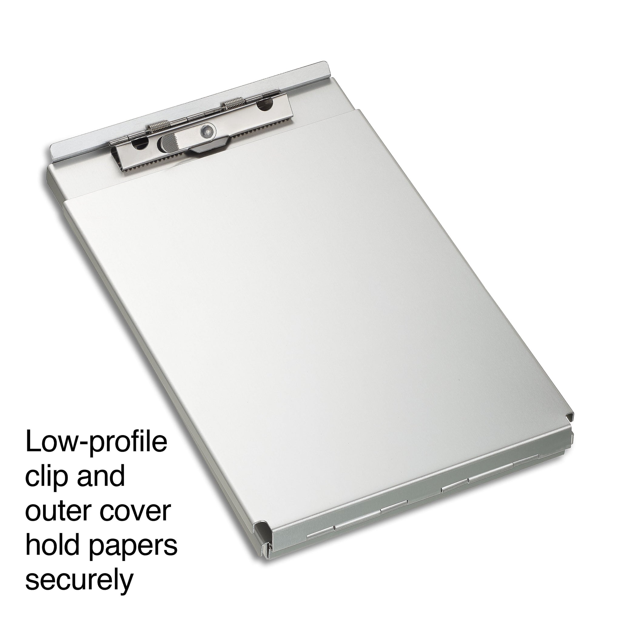 Staples Memo Aluminum Storage Clipboard, Memo Size, Silver
