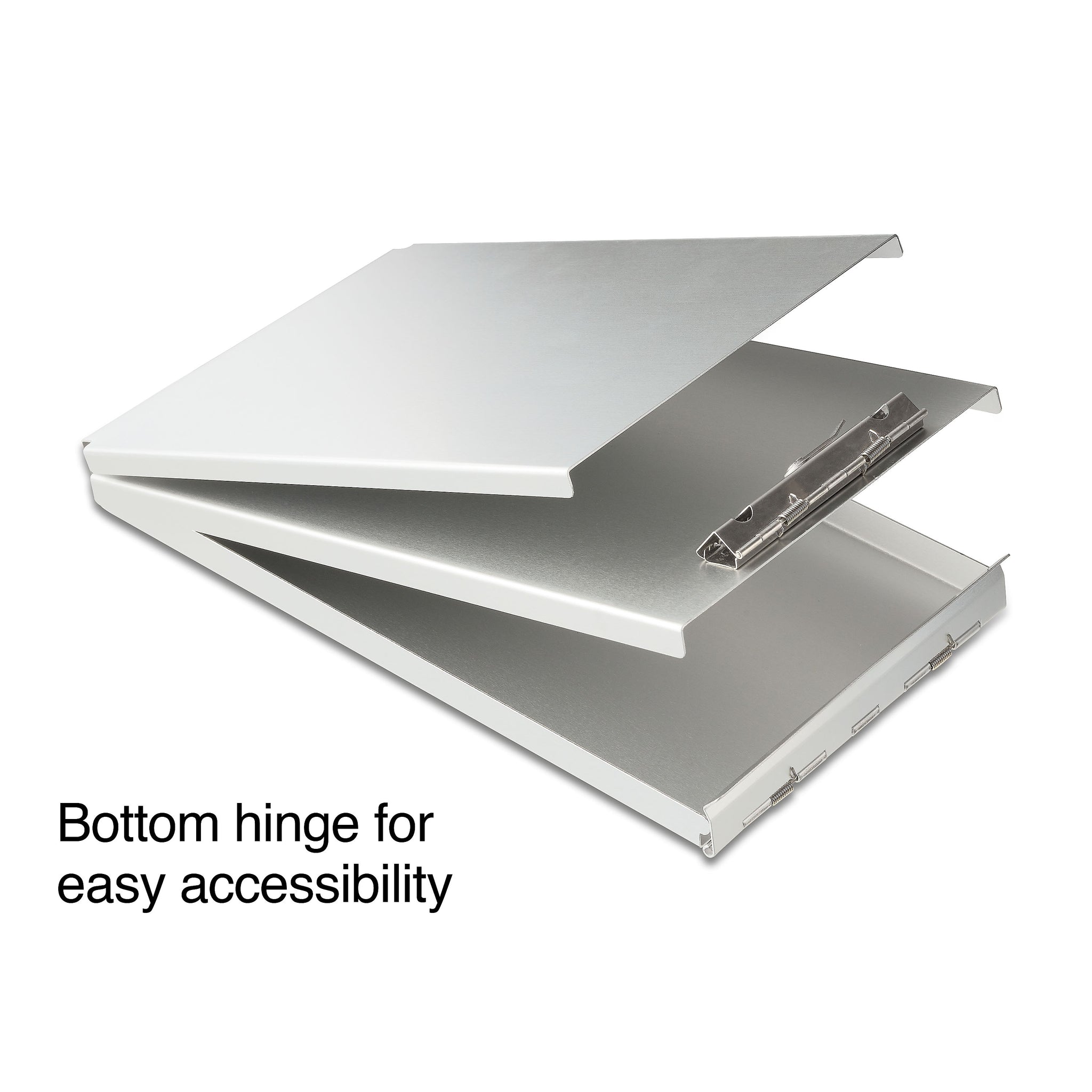 Staples Memo Aluminum Storage Clipboard, Memo Size, Silver