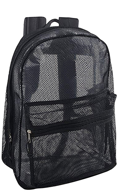 Staples Mesh Backpack, Black