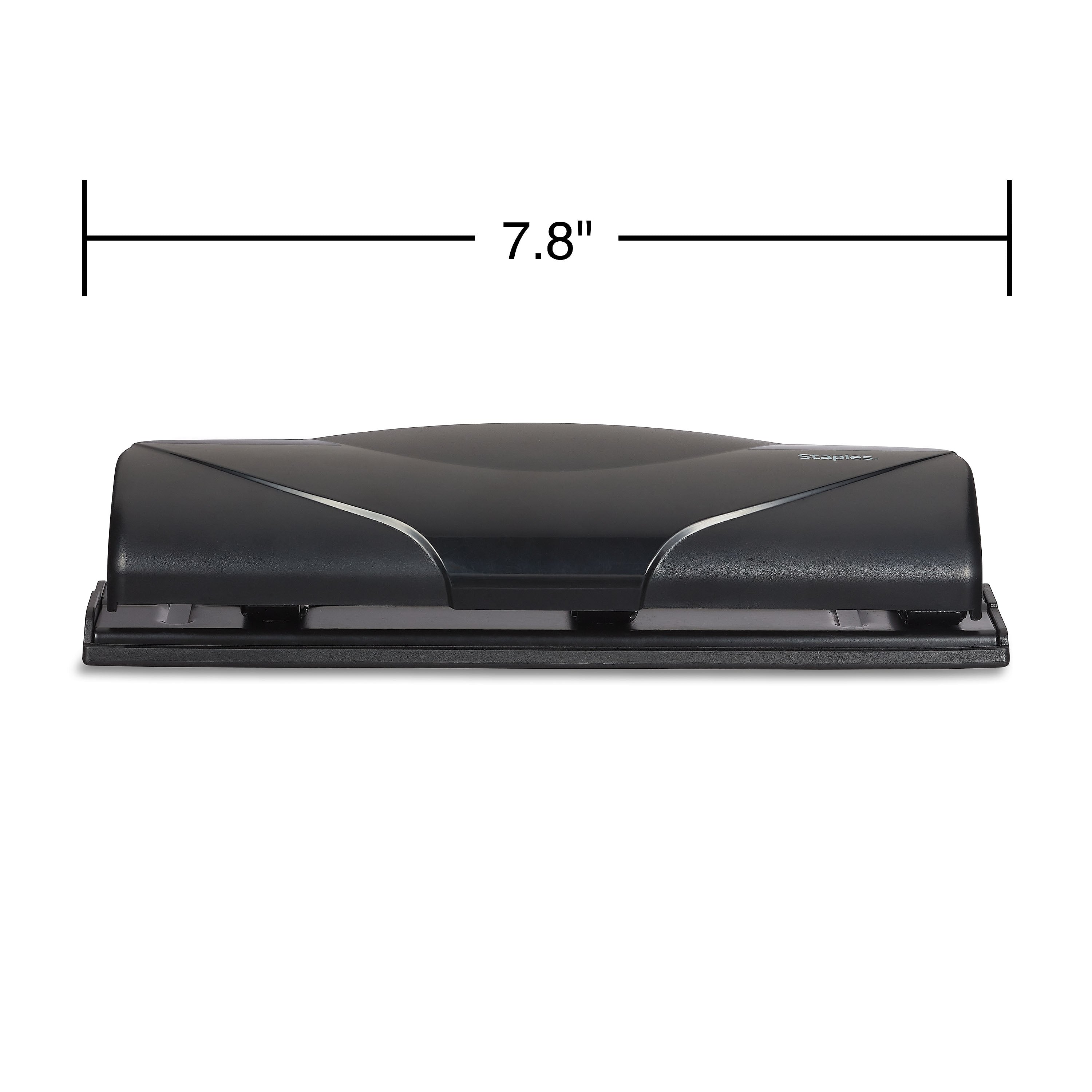 Staples Mini 3-Hole Punch, 6 Sheet Capacity, Black