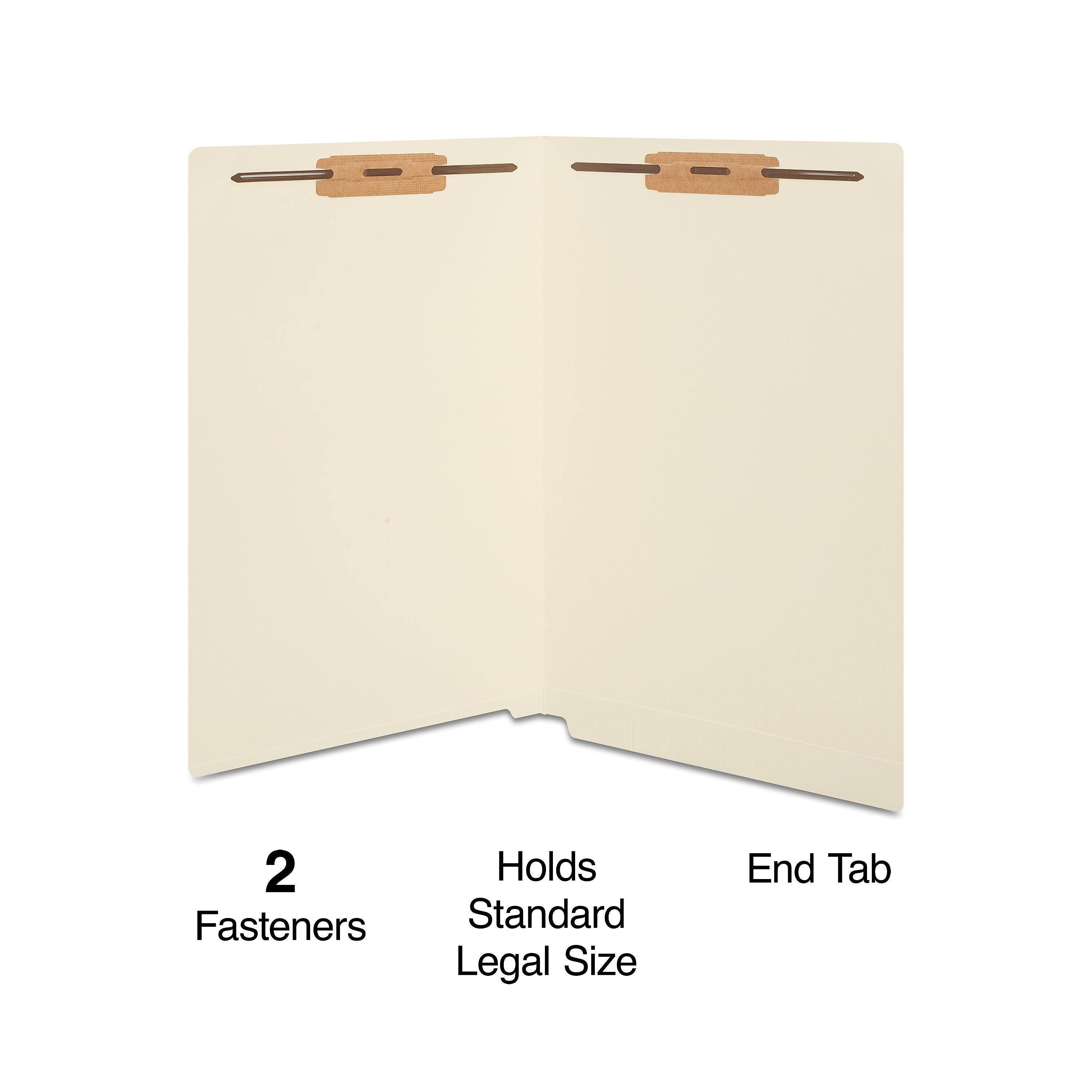 Staples® Moisture Resistant Heavy Duty Reinforced Classification Folder, Legal Size, Manila, 150/Box