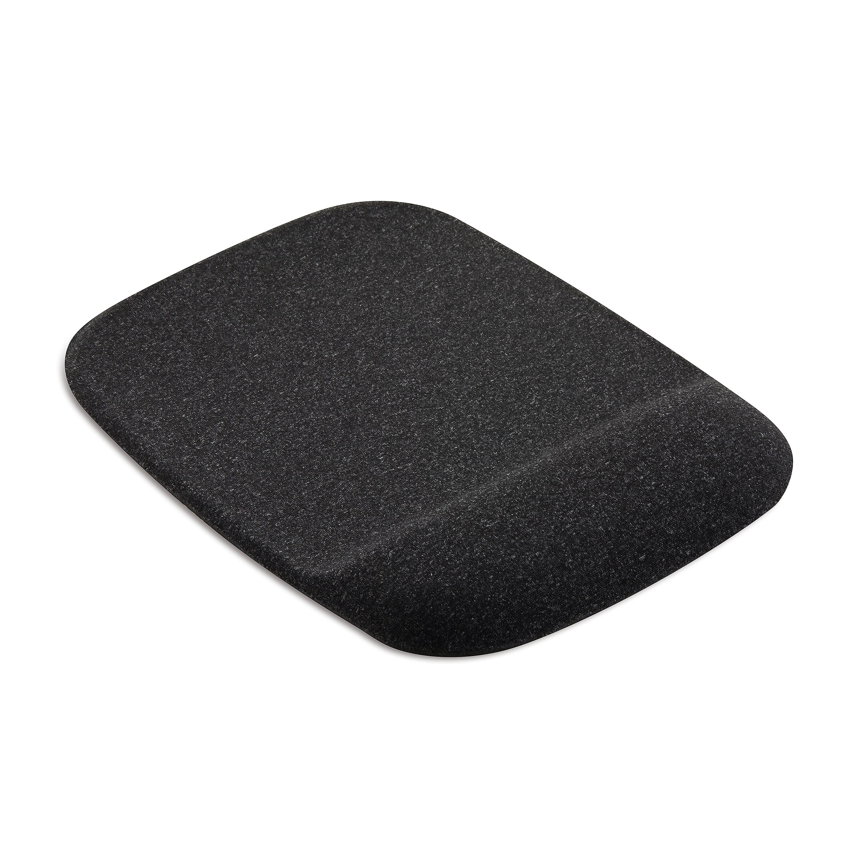 Staples Mouse Pad with Gel Wrist Rest, Black