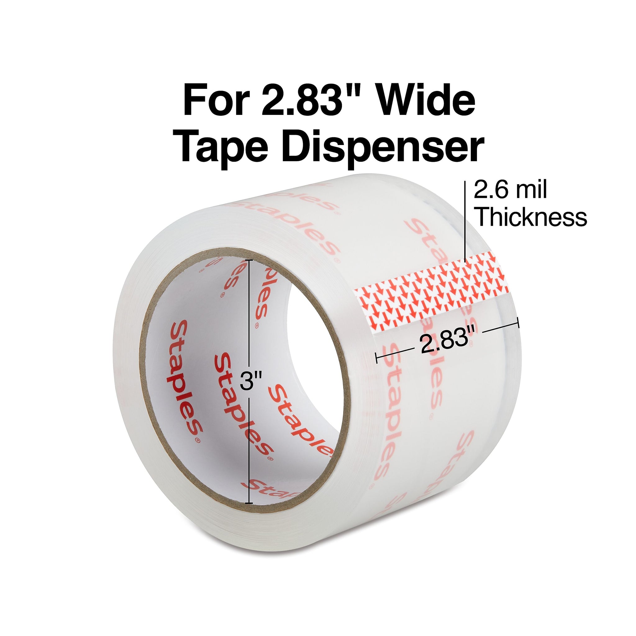 Staples Moving and Storage Packing Tape, 2.83