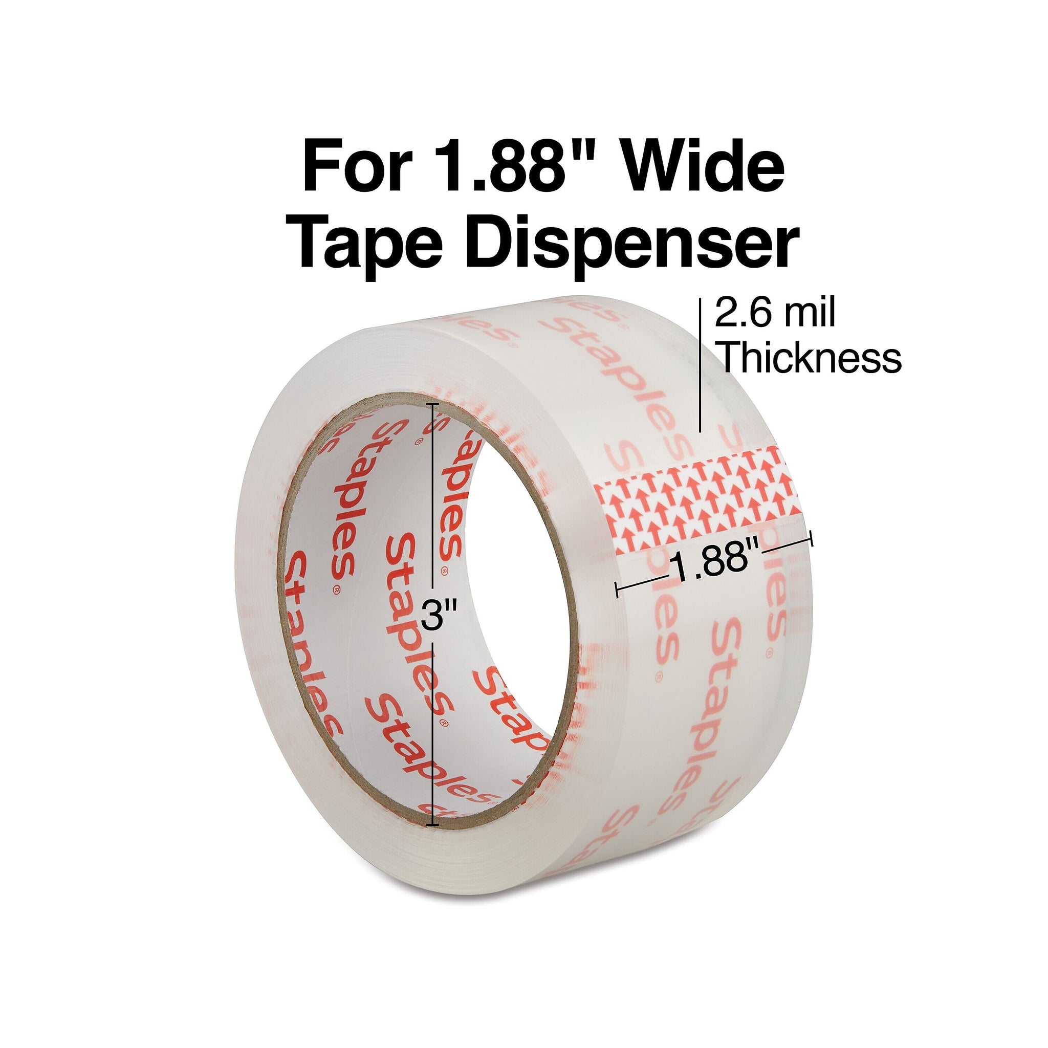 Staples Moving & Storage Packing Tape , 1.88