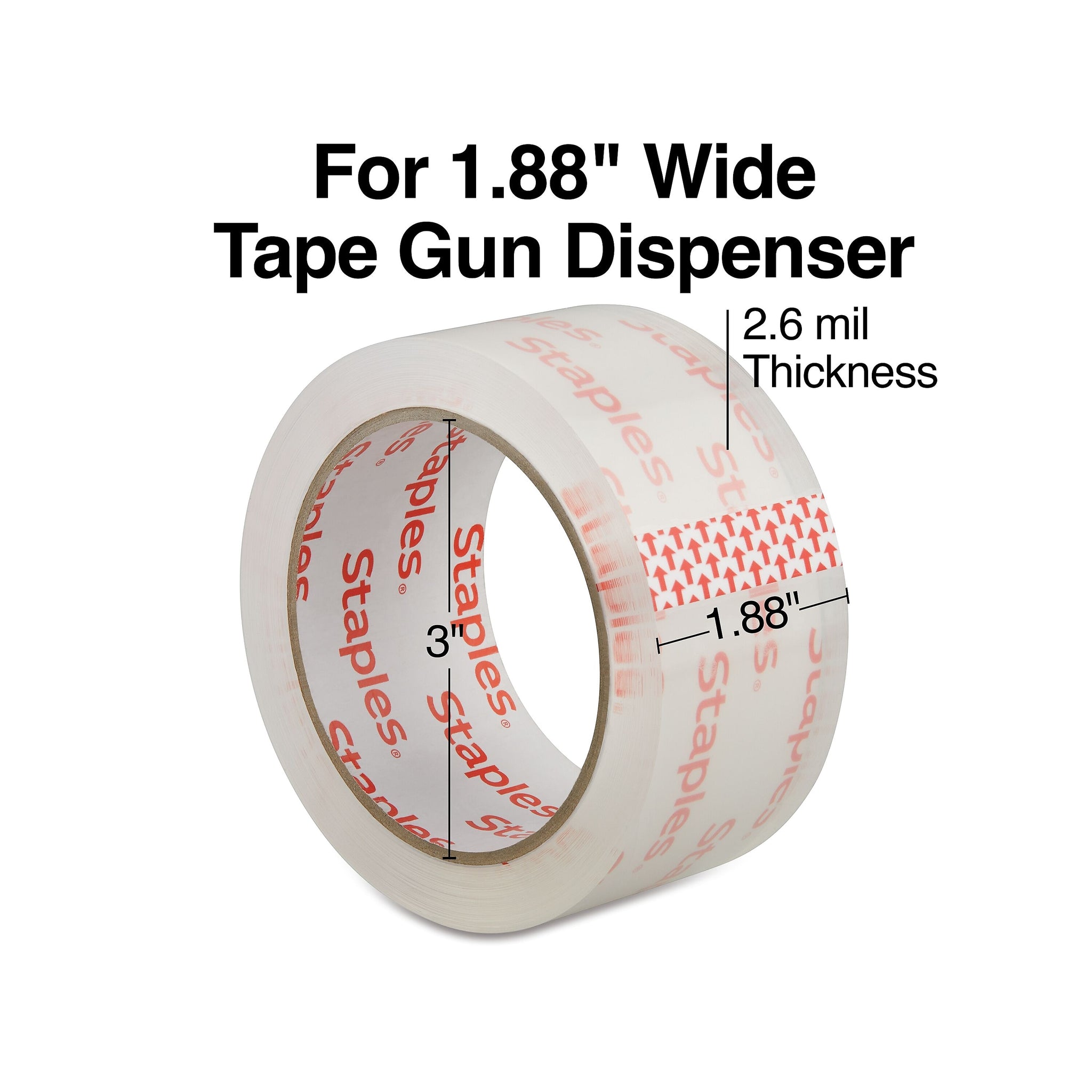 Staples Moving & Storage Packing Tape, 1.88