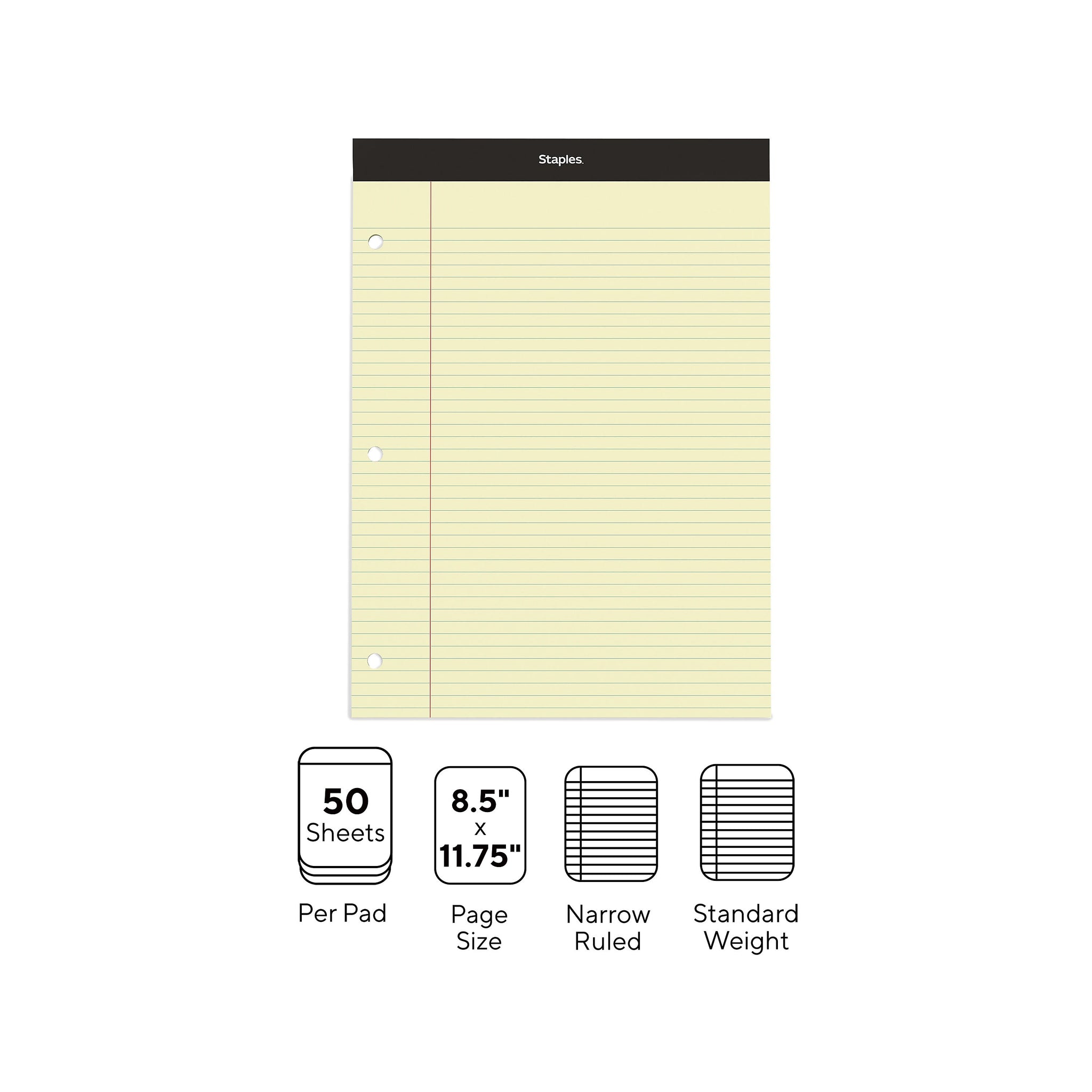 Staples Notepad, 8.5