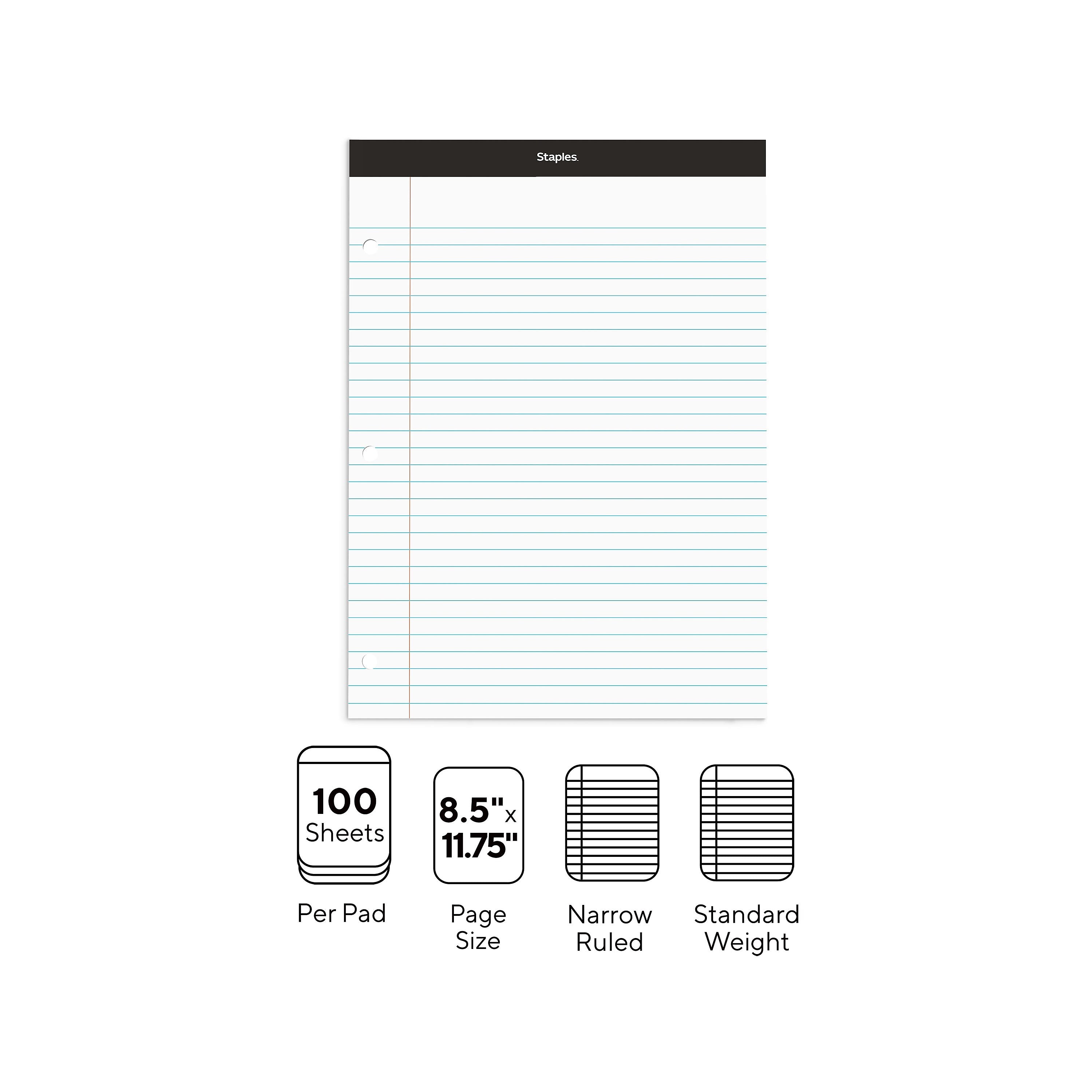 Staples Notepad, 8.5