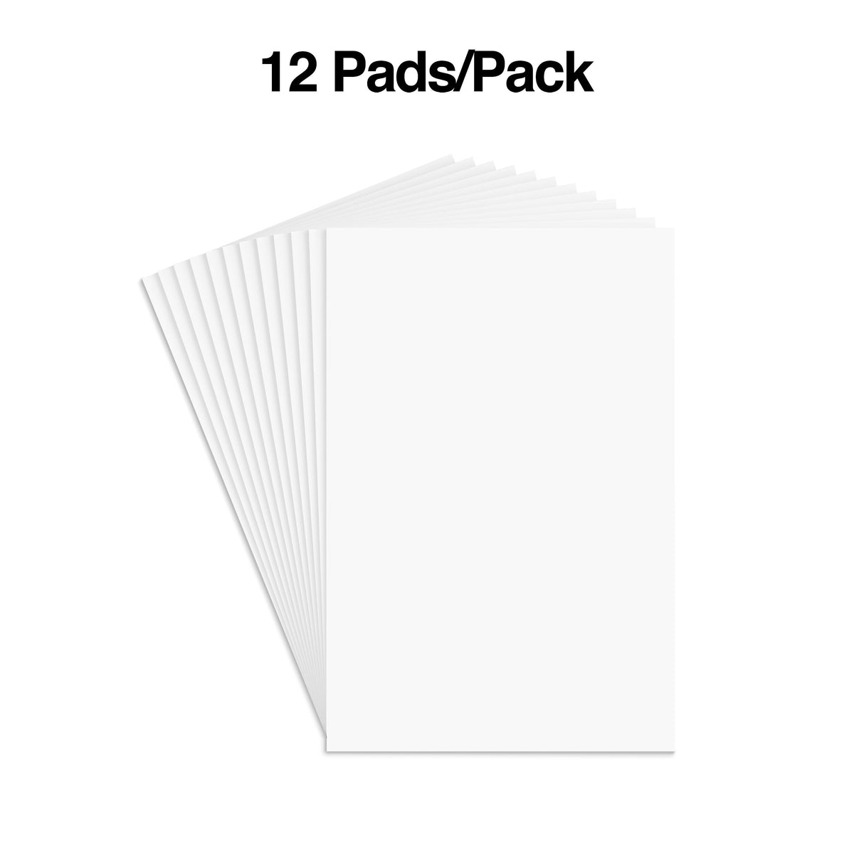 Staples Notepads, 4" x 6", Unruled, White, 100 Sheets/Pad, Dozen Pads/Pack