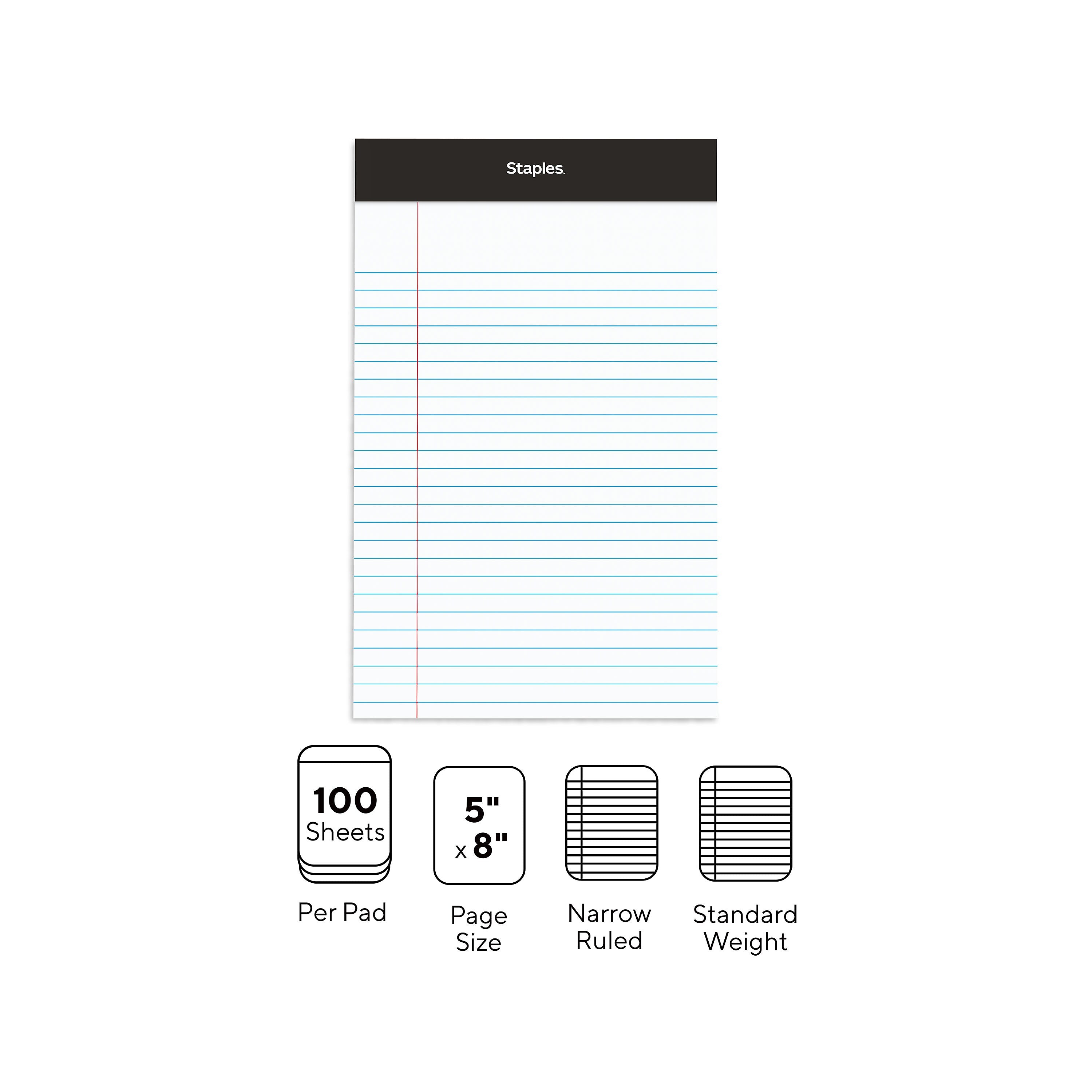 Staples Notepads, 5