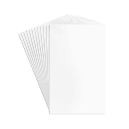 Staples Notepads, 5" x 8", Unruled, White, 100 Sheets/Pad, Dozen Pads/Pack