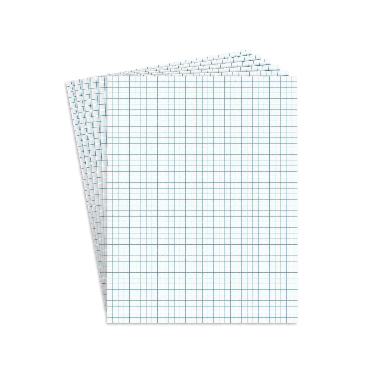 Staples® Notepads, 8.5" x 11", Graph Ruled, White, 50 Sheets/Pad, 6 Pads/Pack