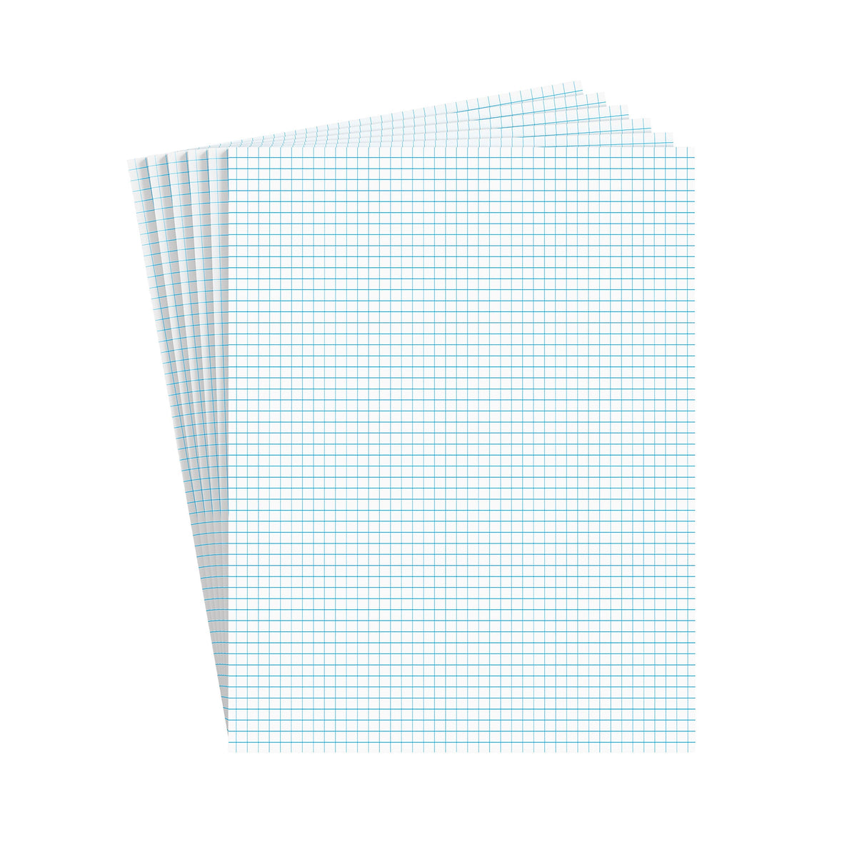 Staples® Notepads, 8.5" x 11", Graph Ruled, White, 50 Sheets/Pad, 6 Pads/Pack