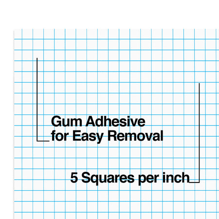 Staples® Notepads, 8.5" x 11", Graph Ruled, White, 50 Sheets/Pad, 6 Pads/Pack