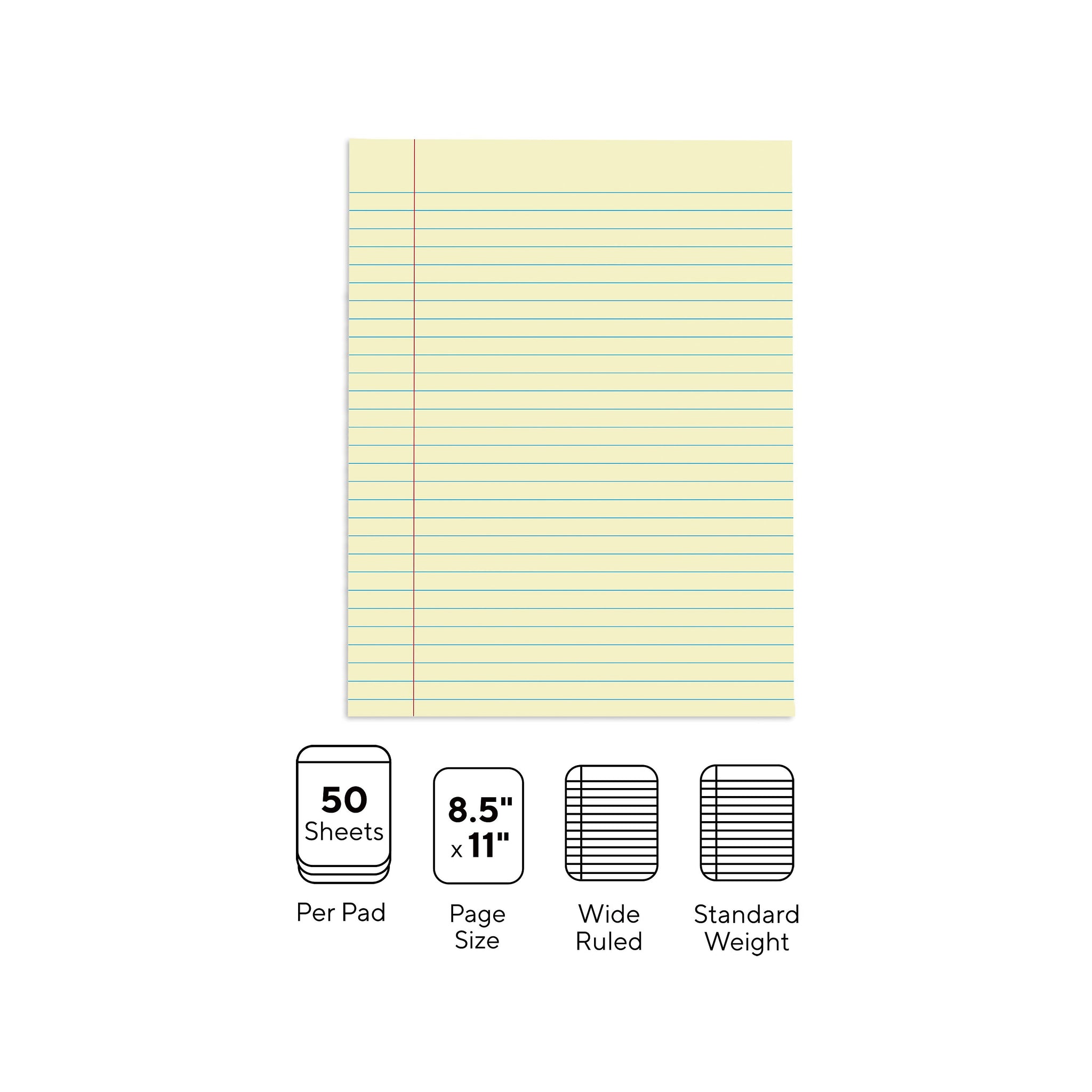 Staples Notepads, 8.5