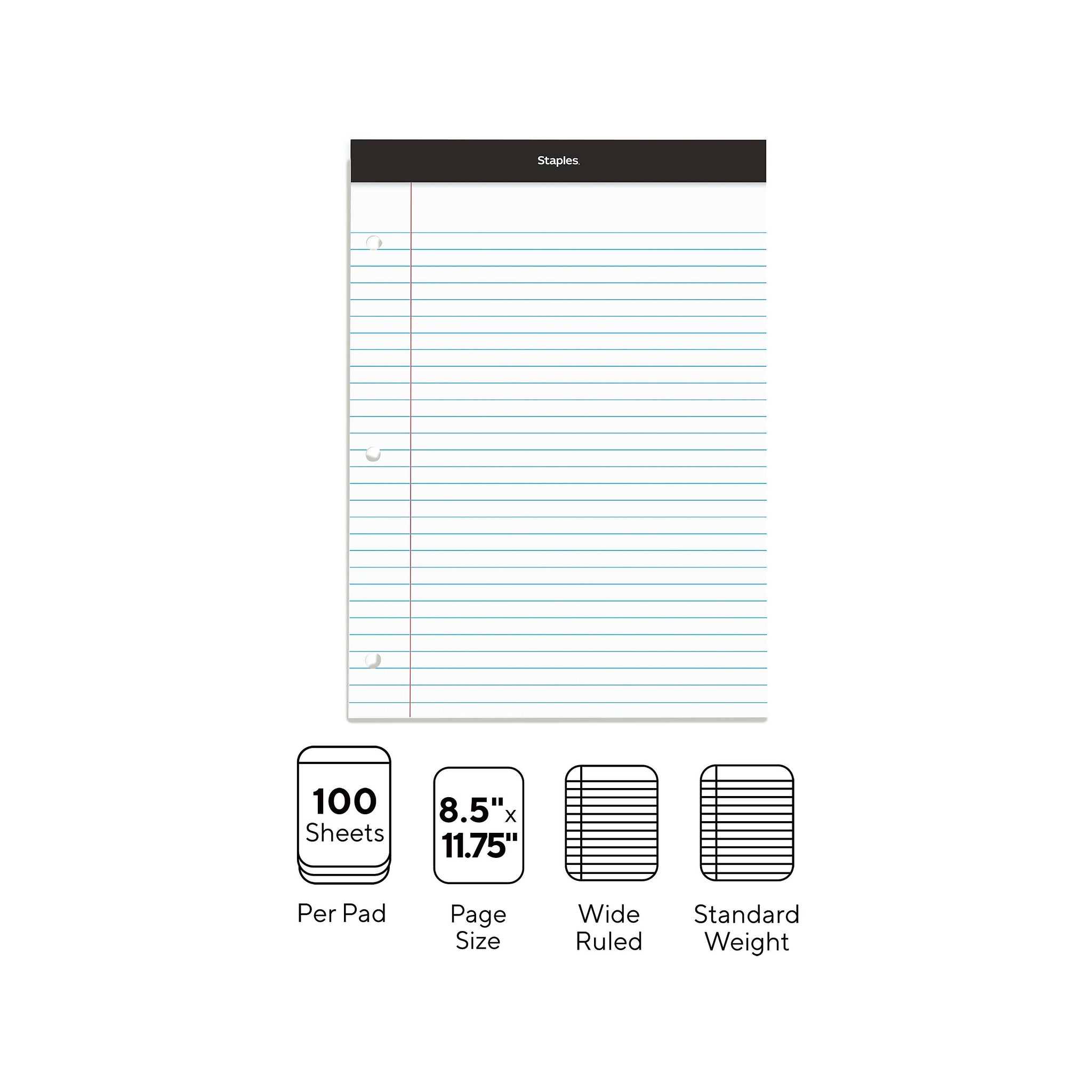 Staples Notepads, 8.5