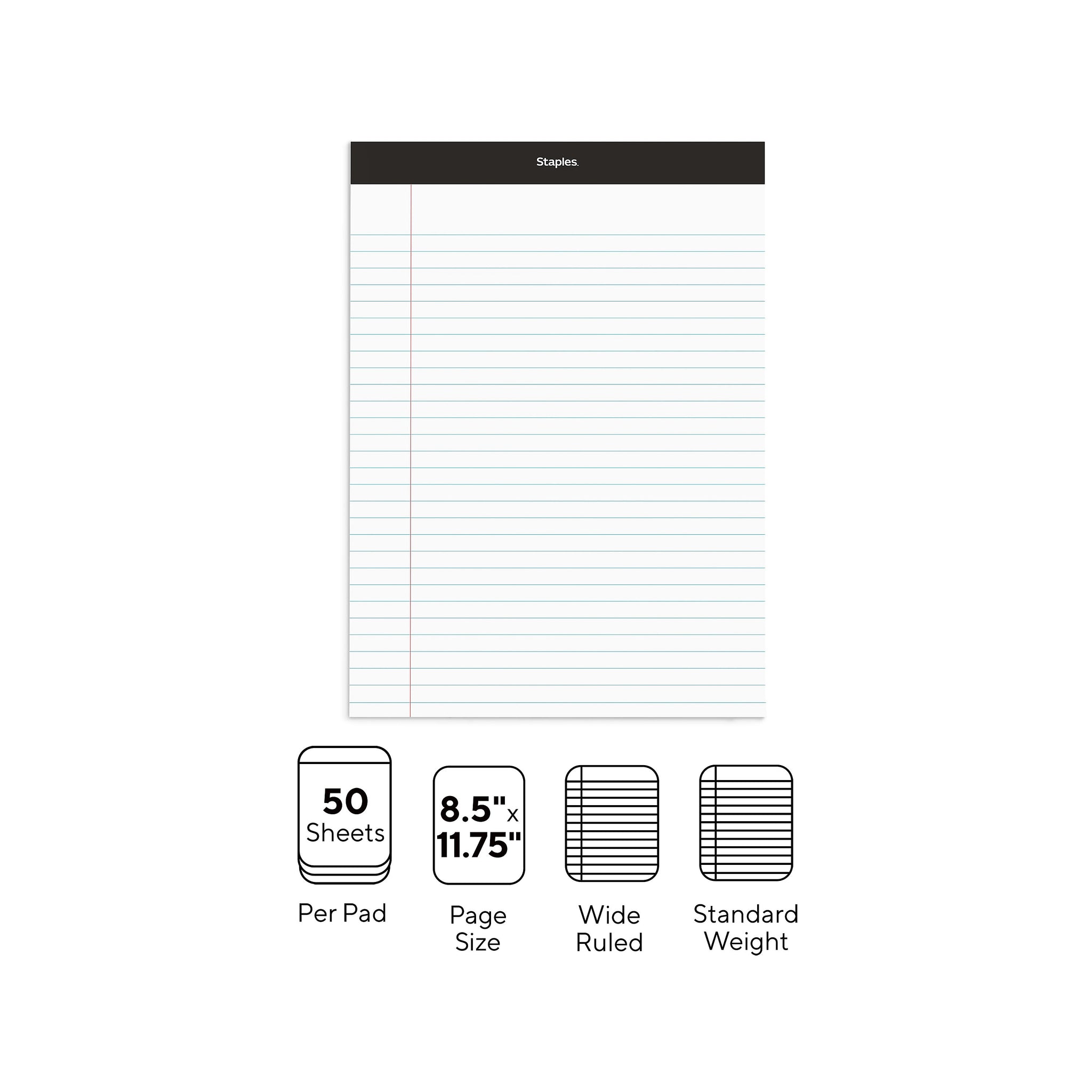 Staples Notepads, 8.5