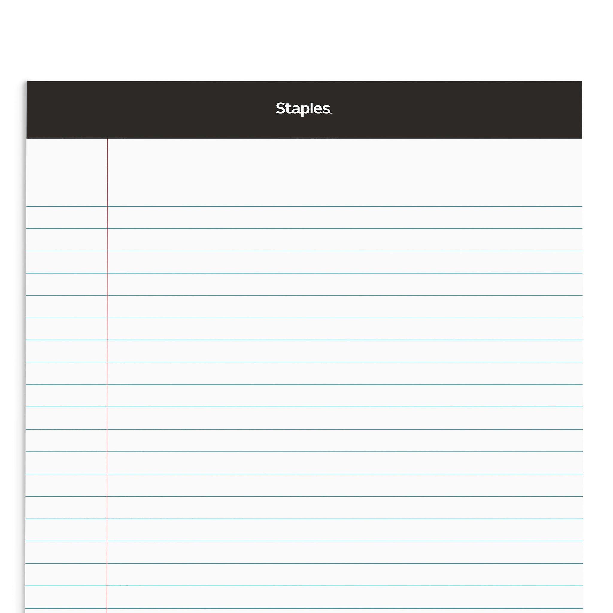 Staples Notepads, 8.5