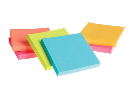 Staples® Notes, 3" x 3", Sorbet Collection, 100 Sheet/Pad, 24 Pads/Pack