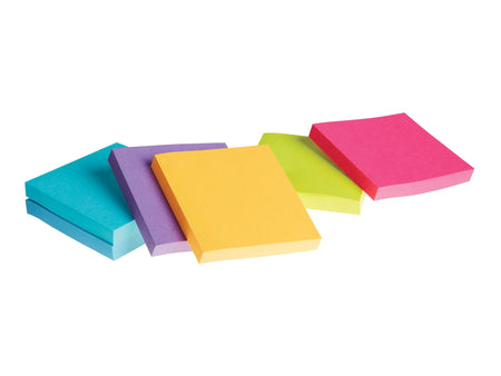 Staples® Notes, 3" x 3", Sorbet Collection, 100 Sheet/Pad, 24 Pads/Pack