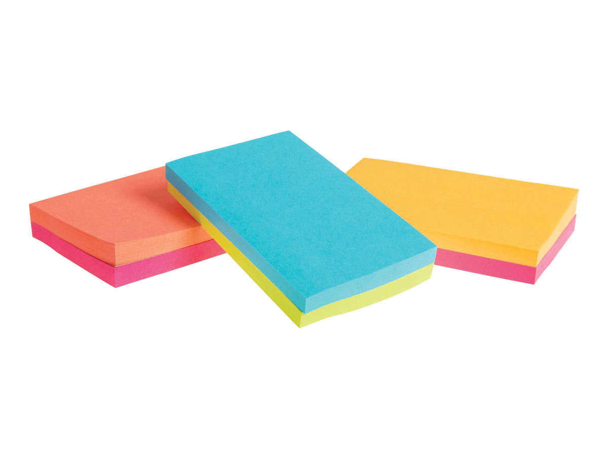 Staples® Notes, 3" x 5", Pool Party Collection, 100 Sheet/Pad, 12 Pads/Pack