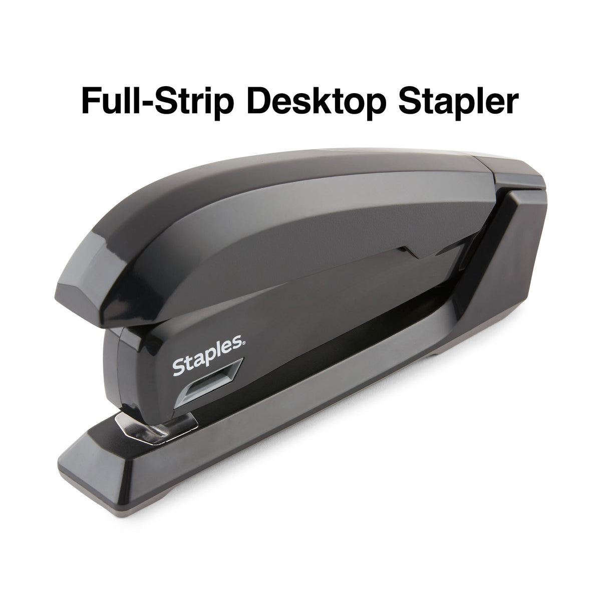 Staples One-Touch Desktop Stapler, 20 Sheet Capacity, Black