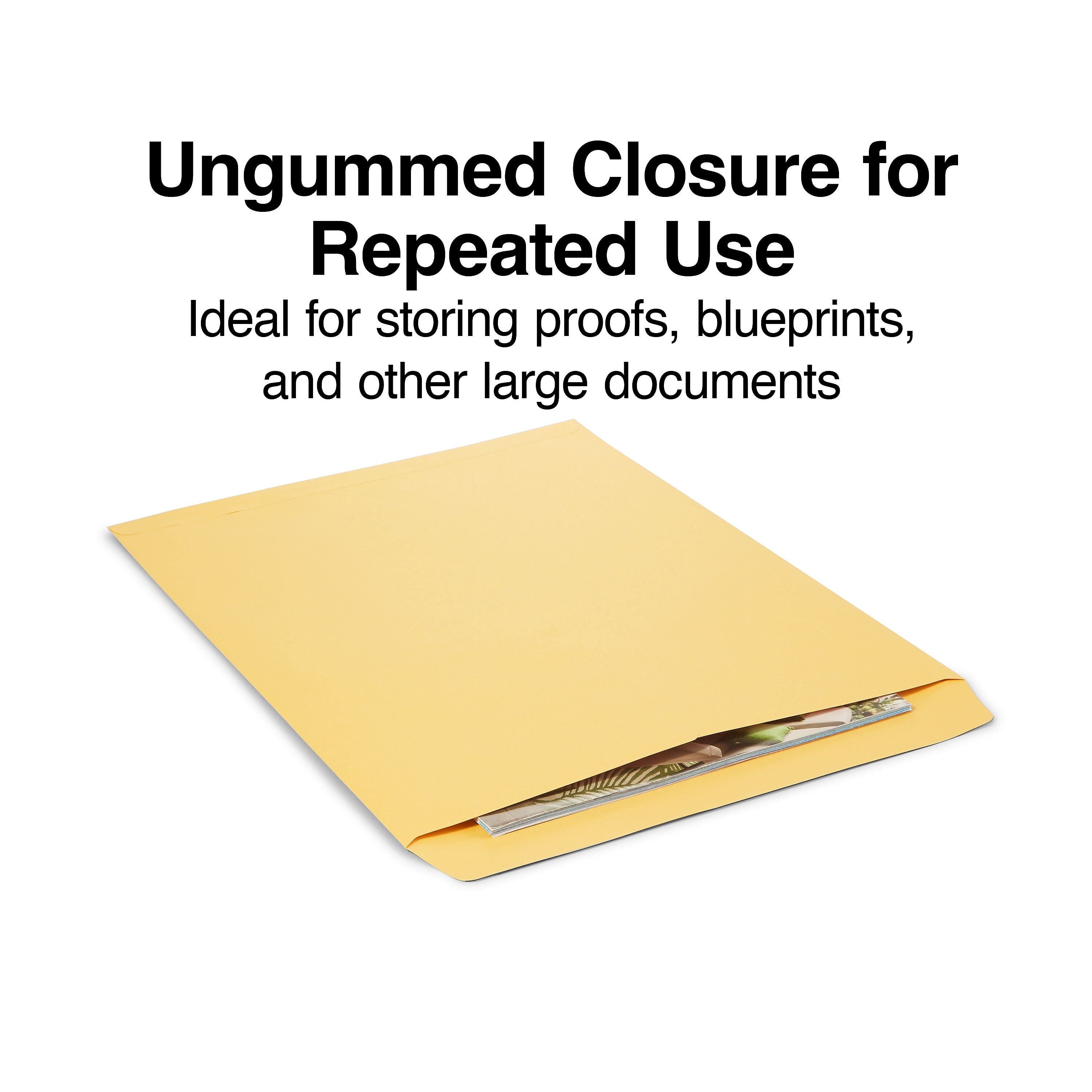 Staples Open End Kraft Catalog Envelopes, 14