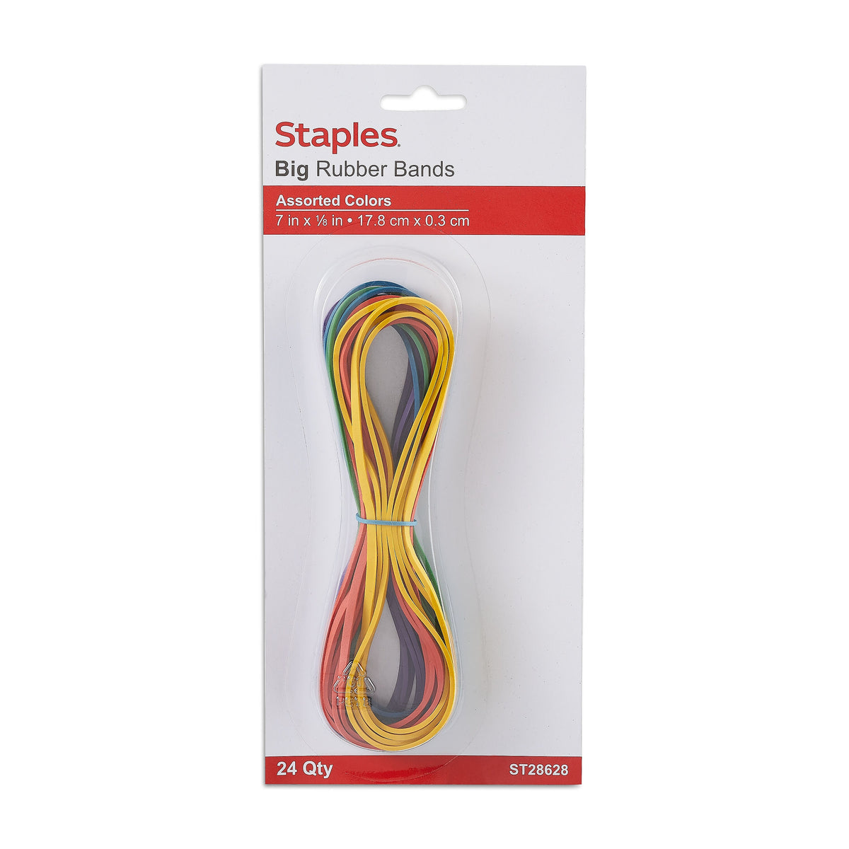 Staples Oversized Rubber Bands, 24/Pack