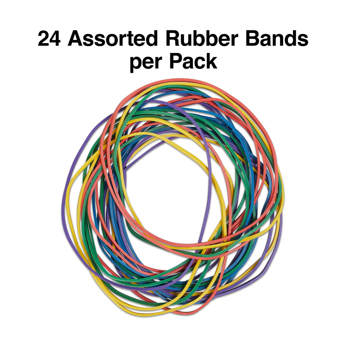 Staples Oversized Rubber Bands, 24/Pack