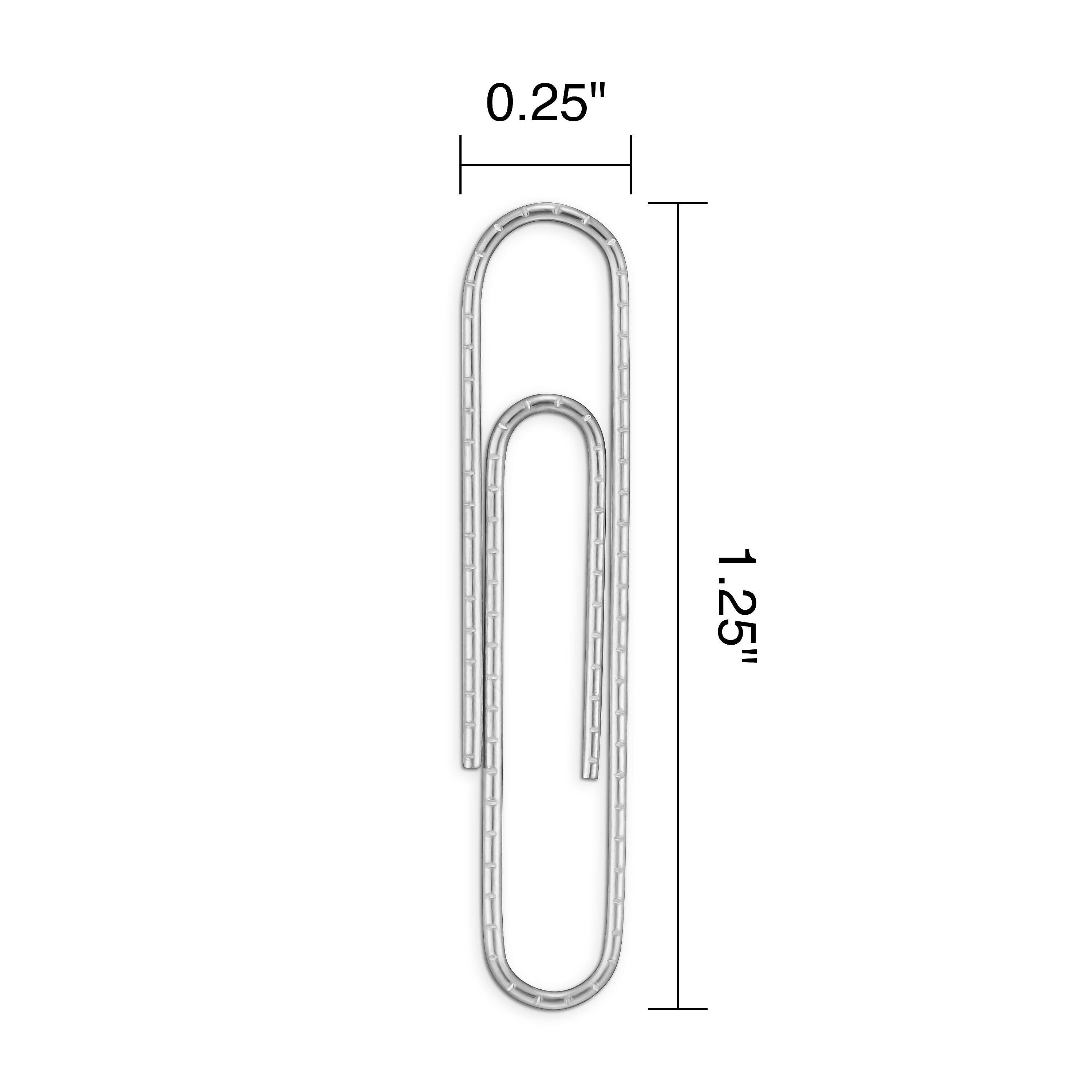 Staples® Paper Clips, Nonskid, 1,000/Pack